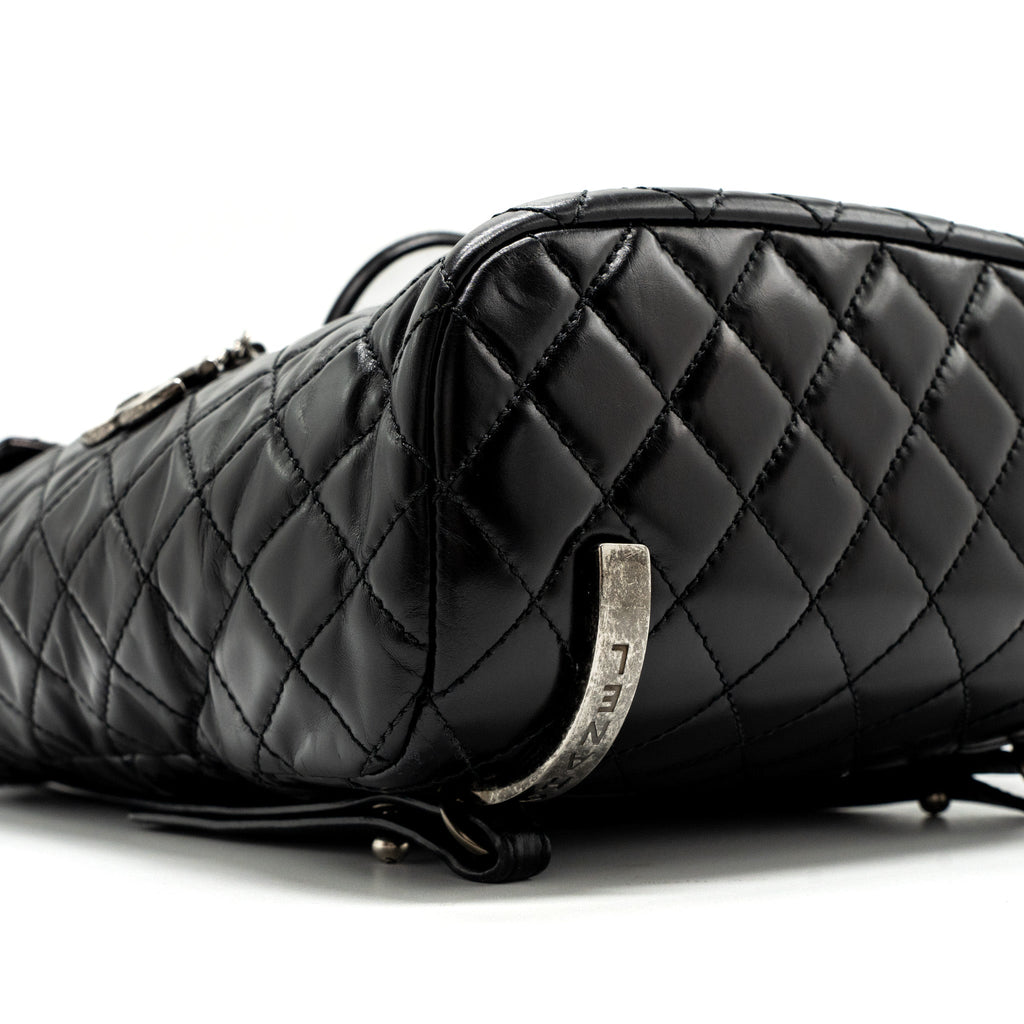 CHANEL Large QUILTED Mountain  BACKPACK CALFSKIN BLACK