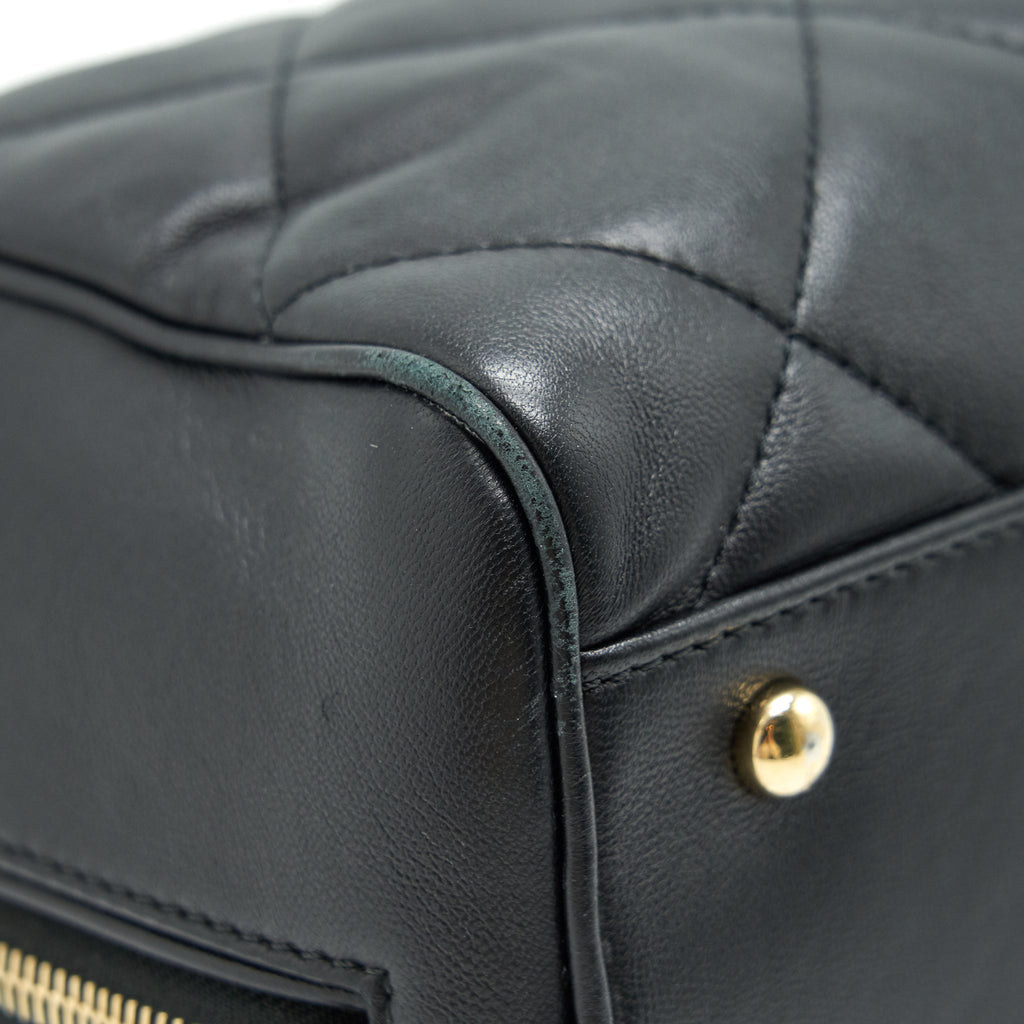Chanel Black Lambskin Bowling Bag