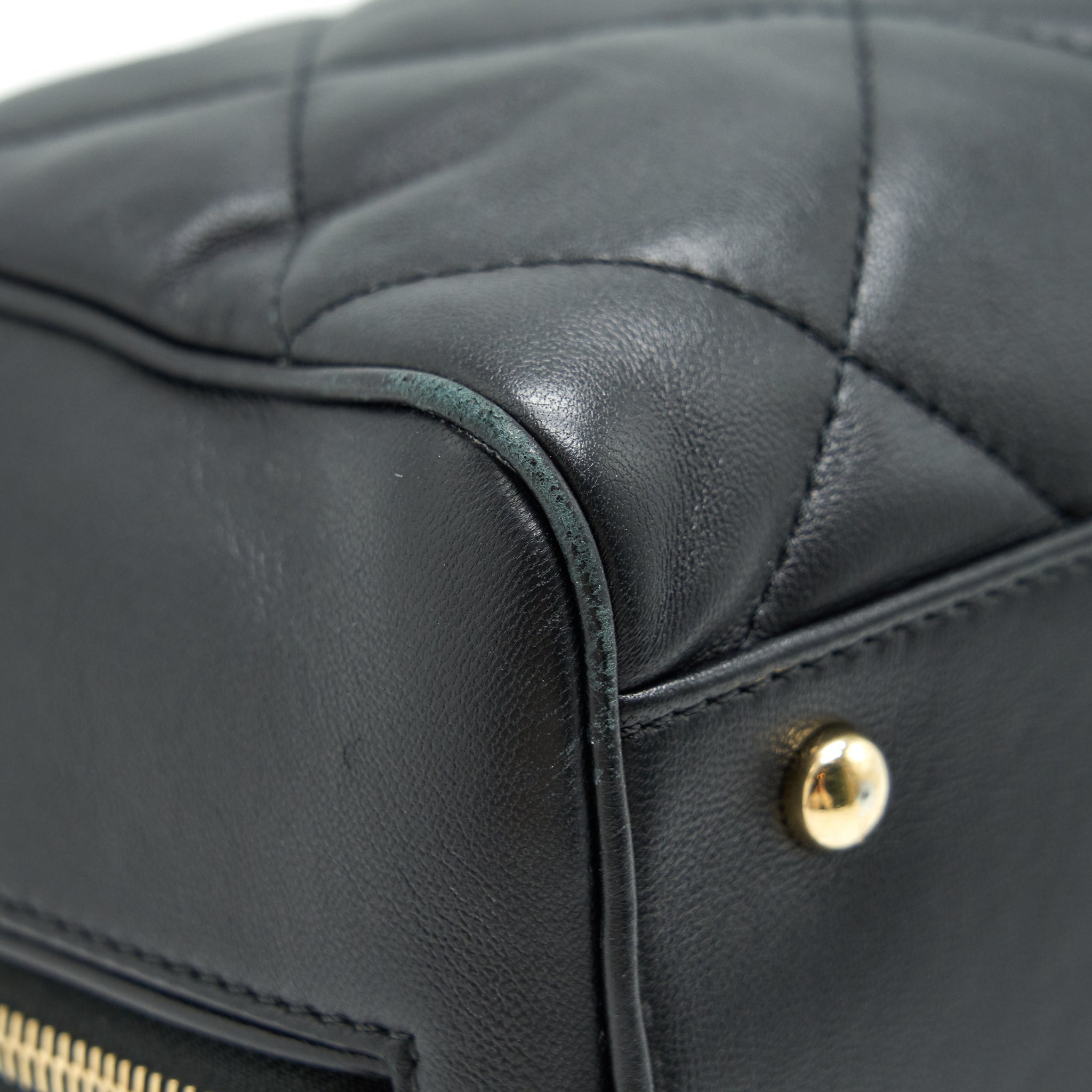 Chanel Black Lambskin Bowling Bag