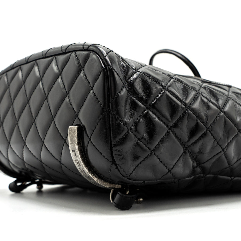 CHANEL Large QUILTED Mountain  BACKPACK CALFSKIN BLACK