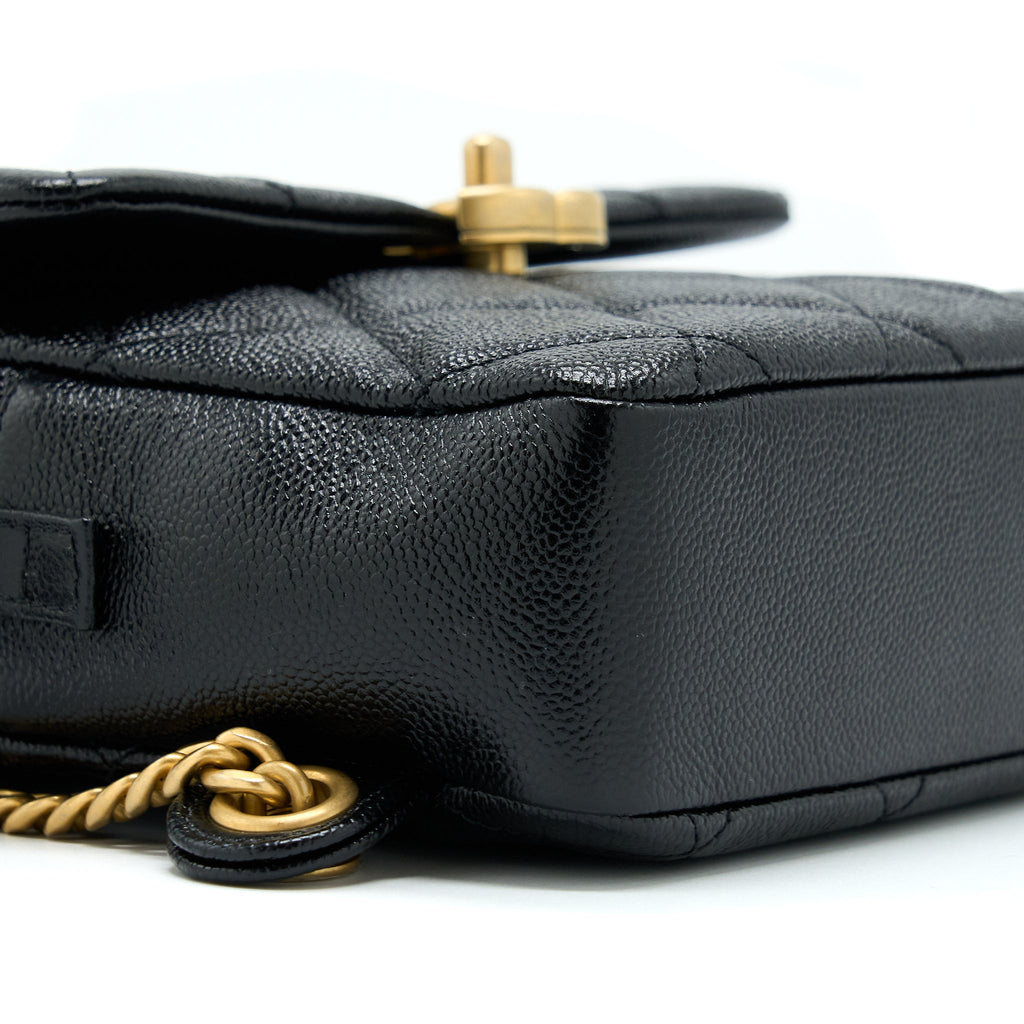 Chanel 22P Flap Backpack Caviar Black