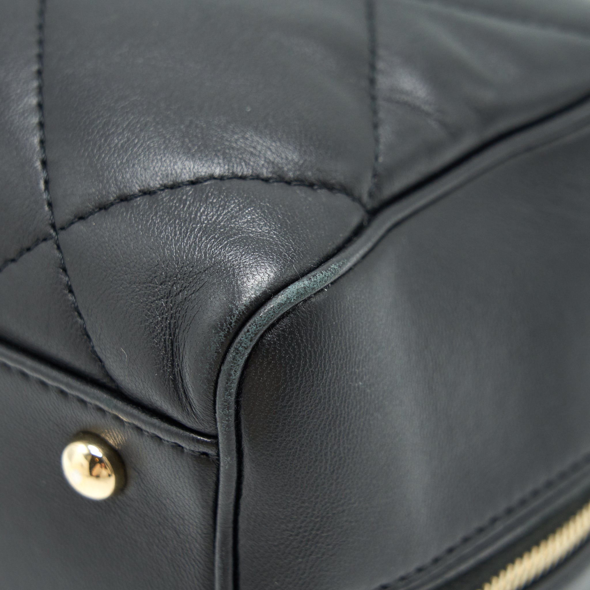 Chanel Black Lambskin Bowling Bag