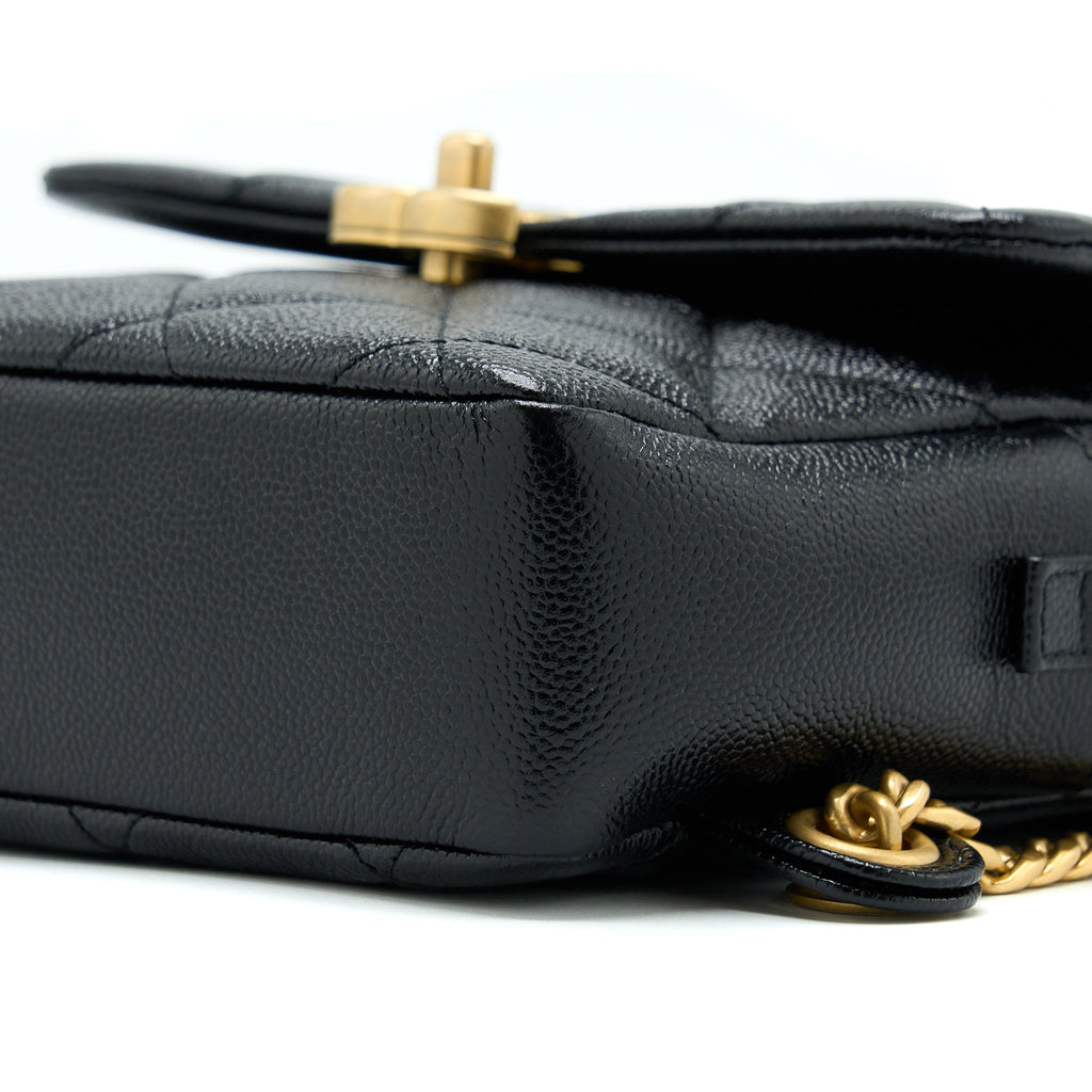 Chanel 22P Flap Backpack Caviar Black