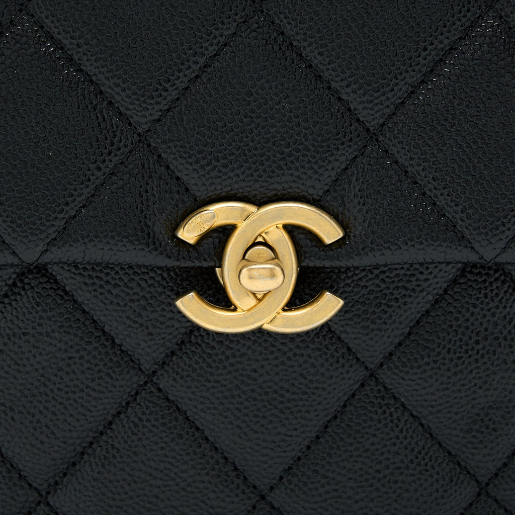 Chanel 22P Flap Backpack Caviar Black