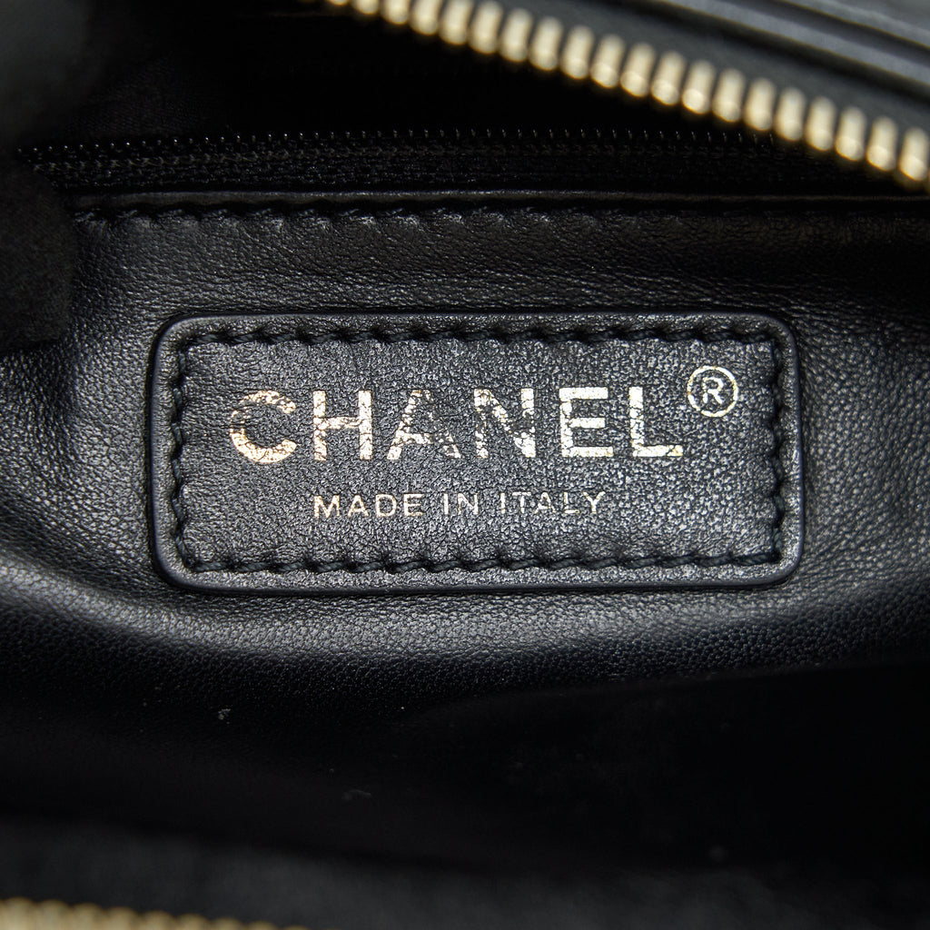 Chanel Black Lambskin Bowling Bag