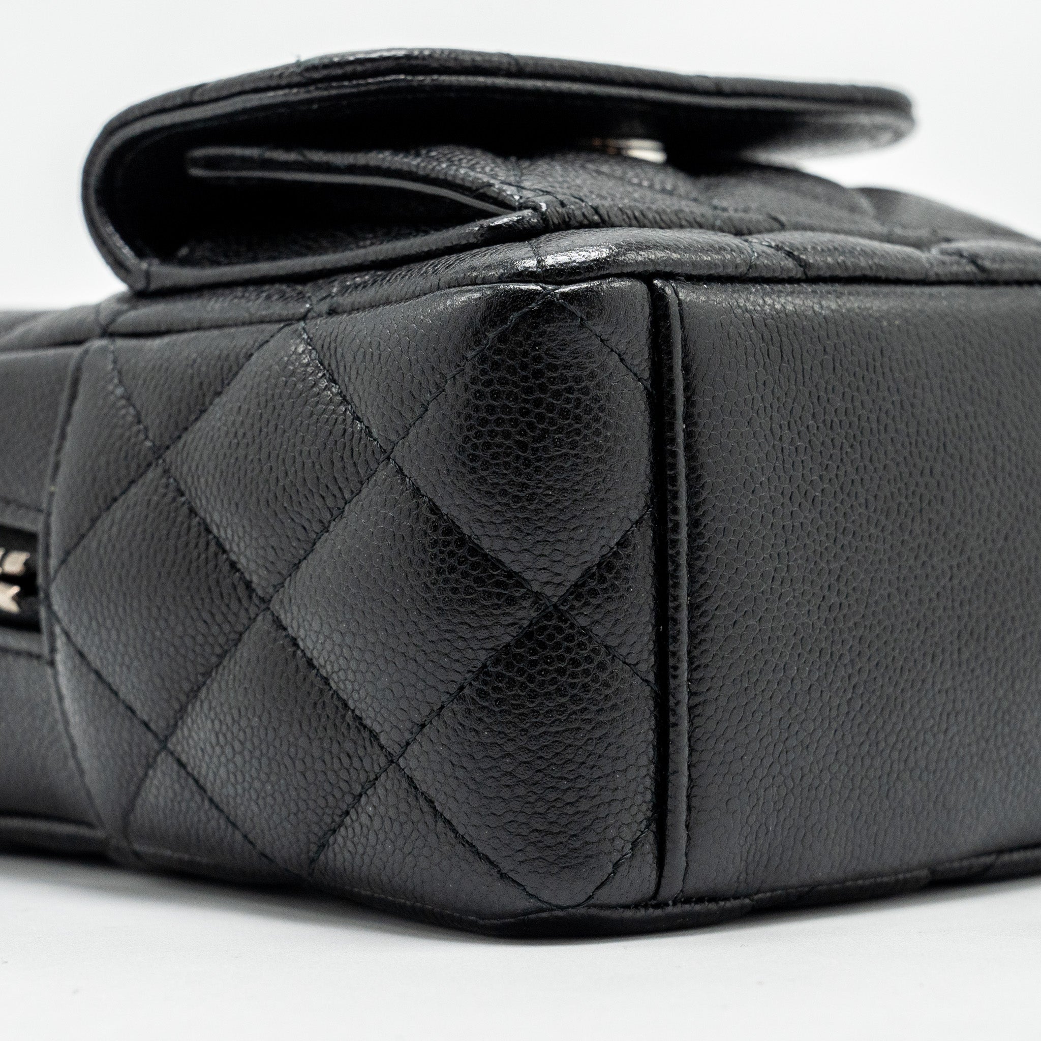 Chanel 24P Mini Backpack/Crossbody Bag Caviar Black  (Microchip)