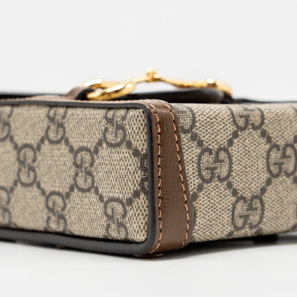 Gucci Horsebit 1955 Mini Bag GG Supreme Canvas Brown/Multicoloured