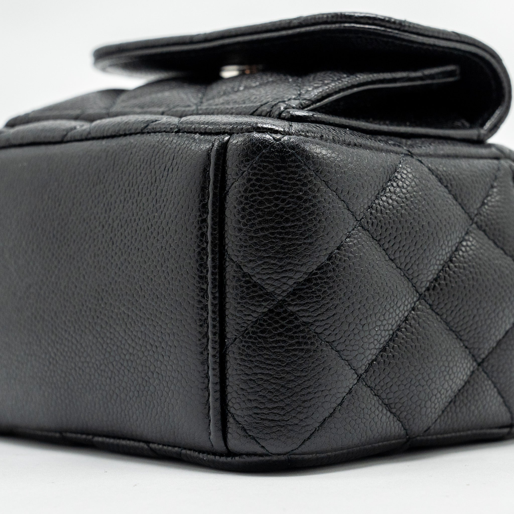 Chanel 24P Mini Backpack/Crossbody Bag Caviar Black  (Microchip)