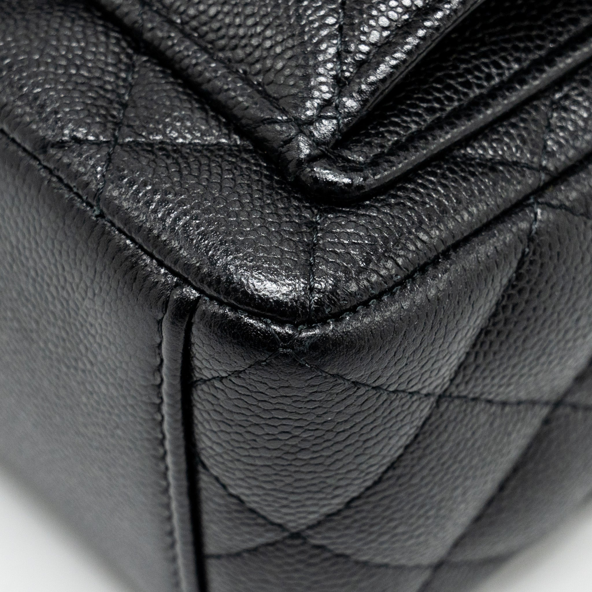 Chanel 24P Mini Backpack/Crossbody Bag Caviar Black  (Microchip)