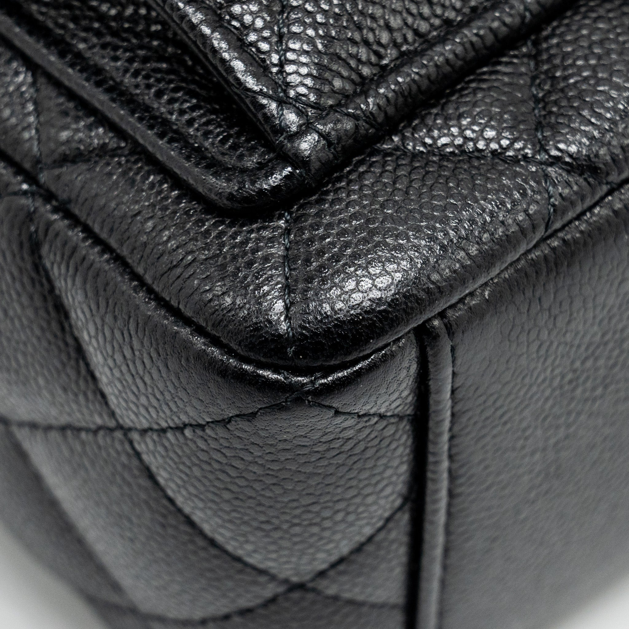Chanel 24P Mini Backpack/Crossbody Bag Caviar Black  (Microchip)
