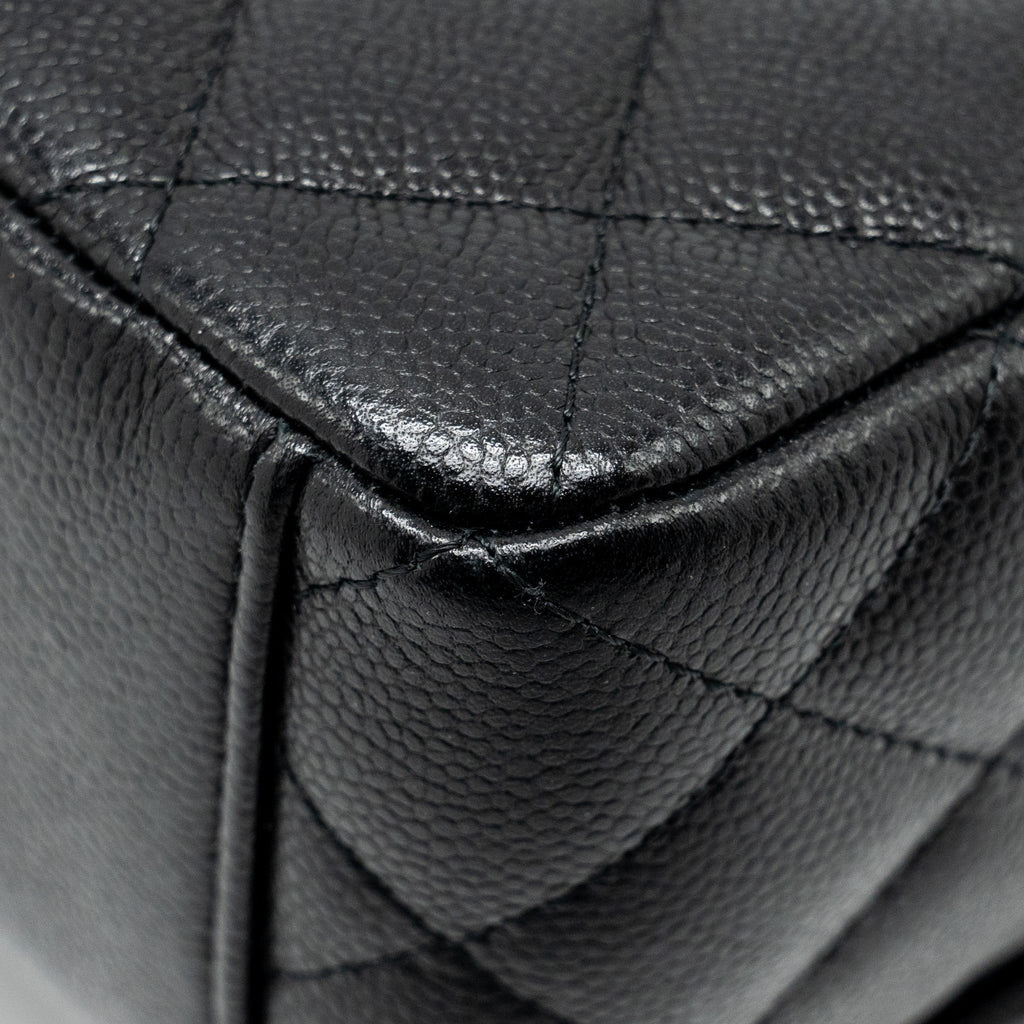Chanel 24P Mini Backpack/Crossbody Bag Caviar Black  (Microchip)