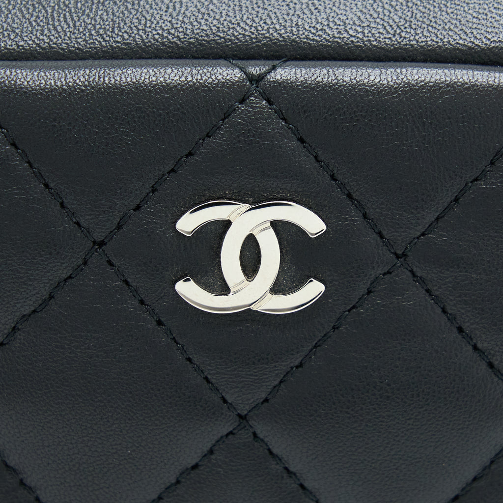 Chanel Camera Clutch Lambskin Black