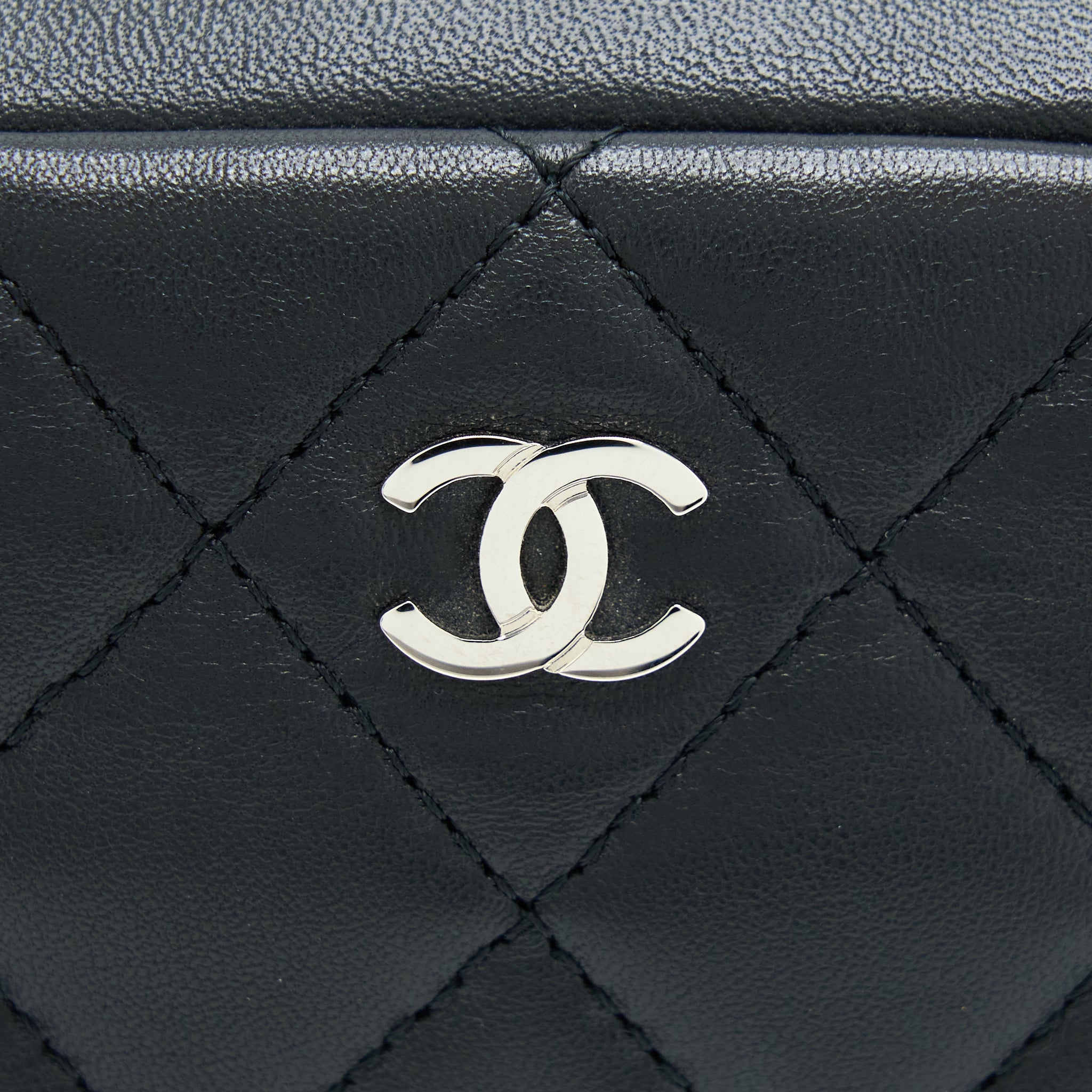 Chanel Camera Clutch Lambskin Black
