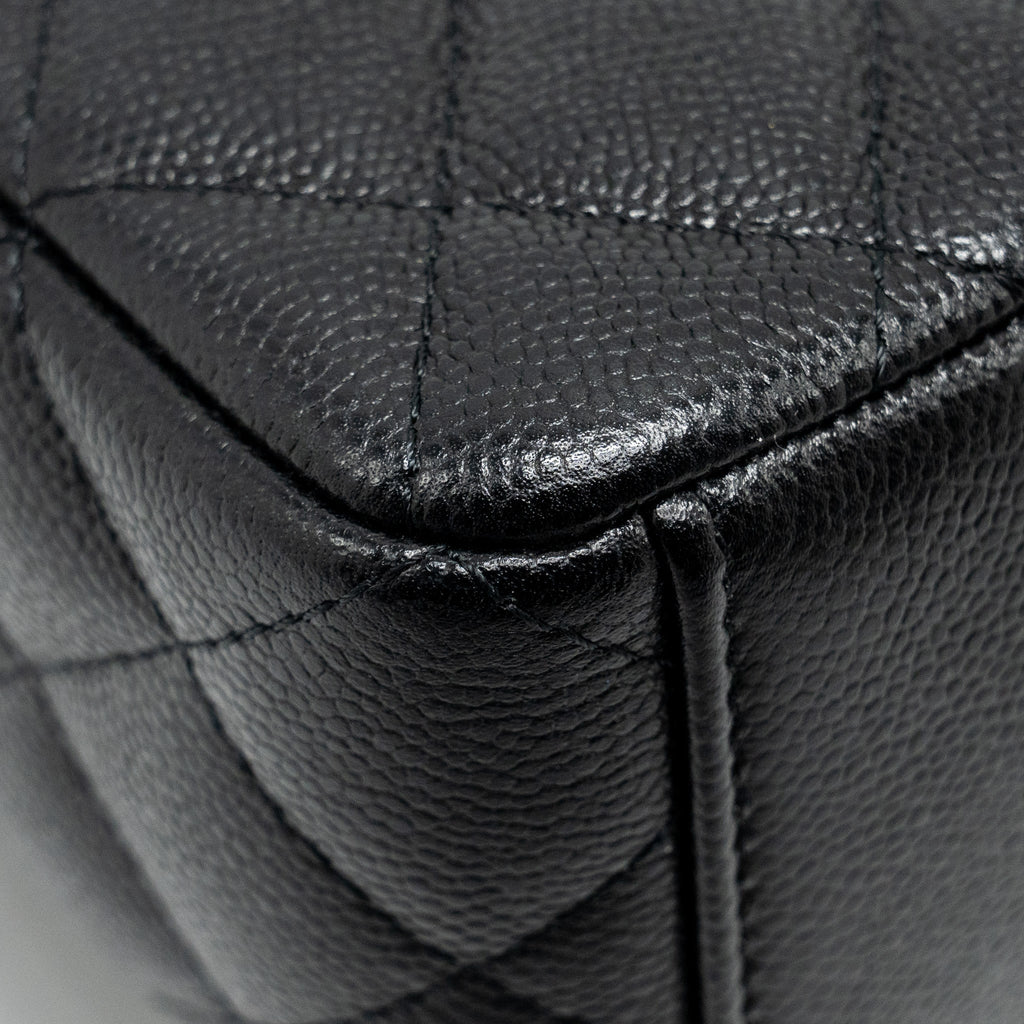 Chanel 24P Mini Backpack/Crossbody Bag Caviar Black  (Microchip)