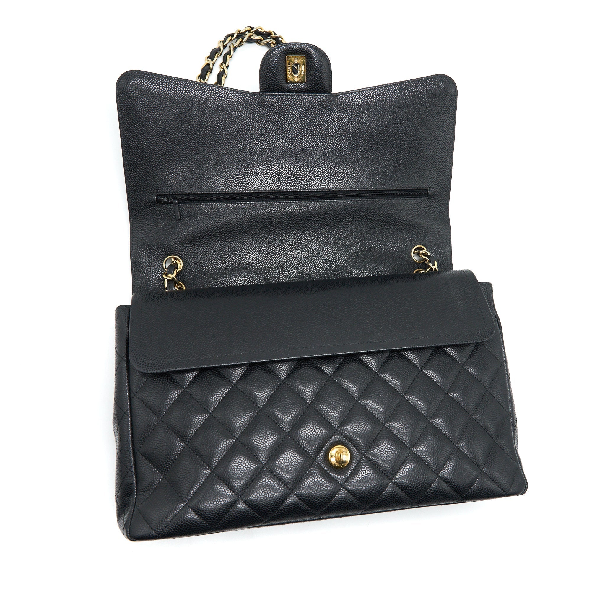 CHANEL CAVIAR MAXI IN BLACK