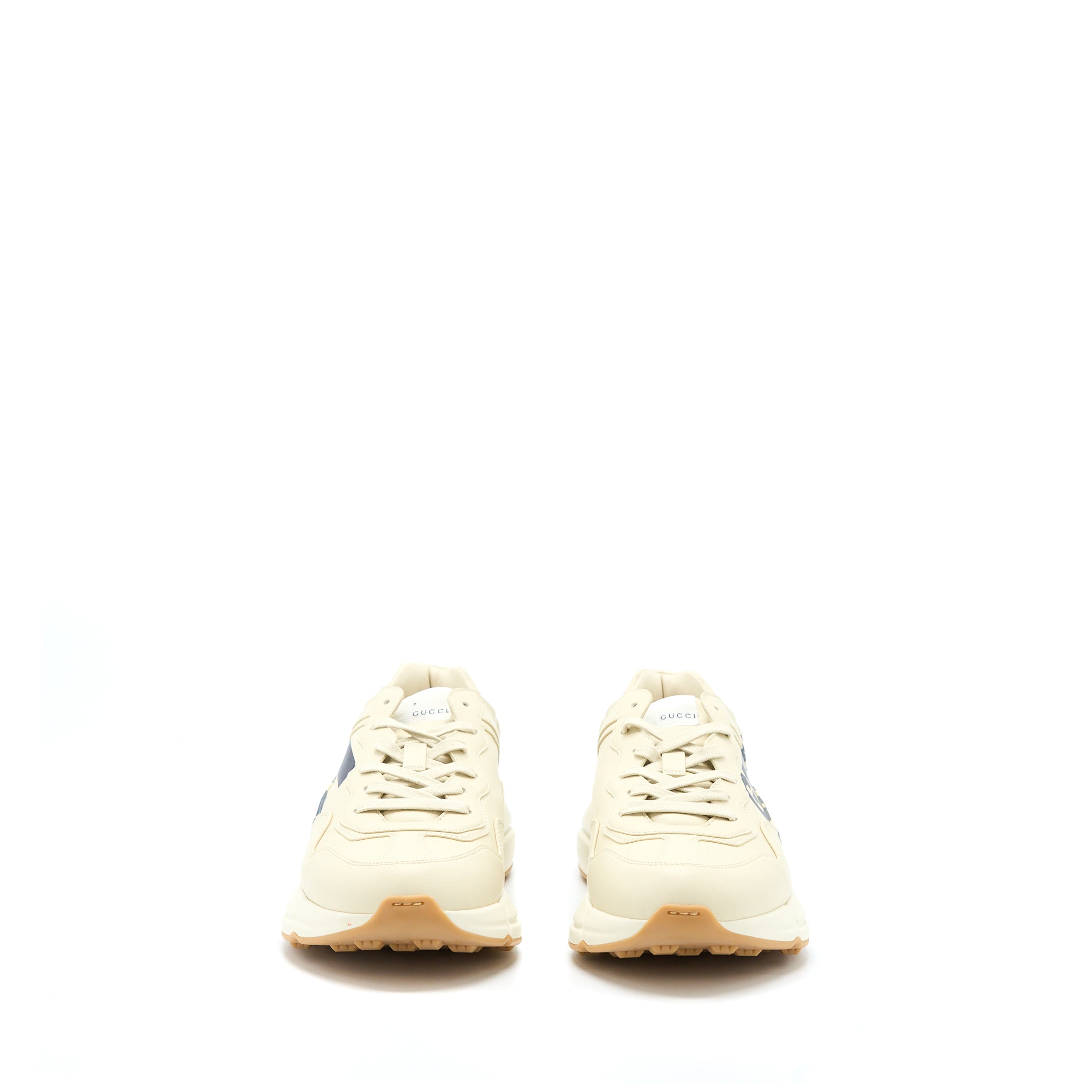 Gucci Size 10 Men�s Rhyton Sneaker with "25" Leather Ivory/Multicolour