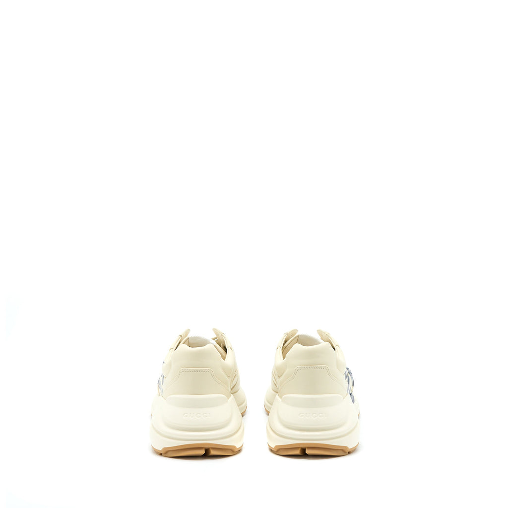 Gucci Size 10 Men�s Rhyton Sneaker with "25" Leather Ivory/Multicolour