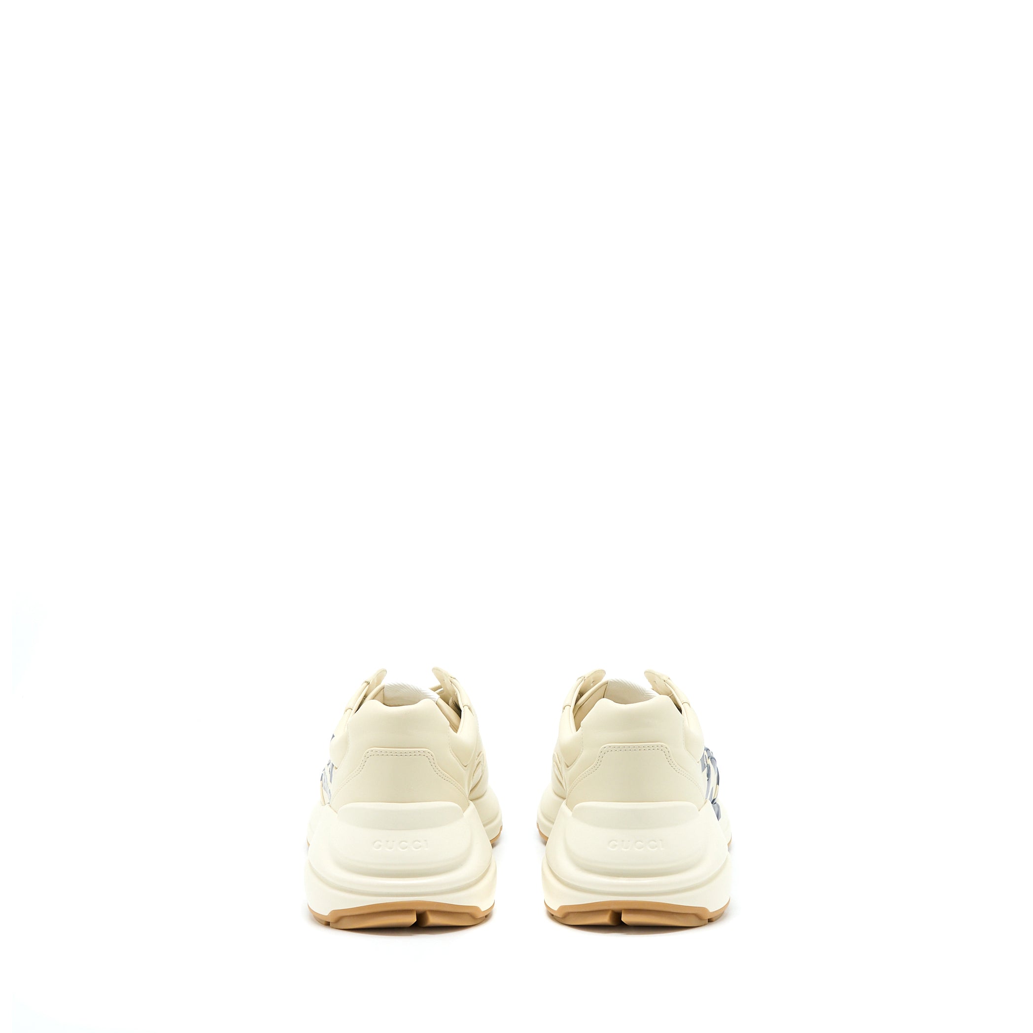 Gucci Size 10 Men�s Rhyton Sneaker with "25" Leather Ivory/Multicolour