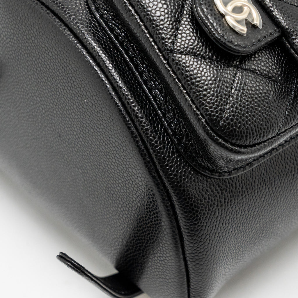 Chanel Triple Pack Duma Backpack Caviar Black L (Microchip)