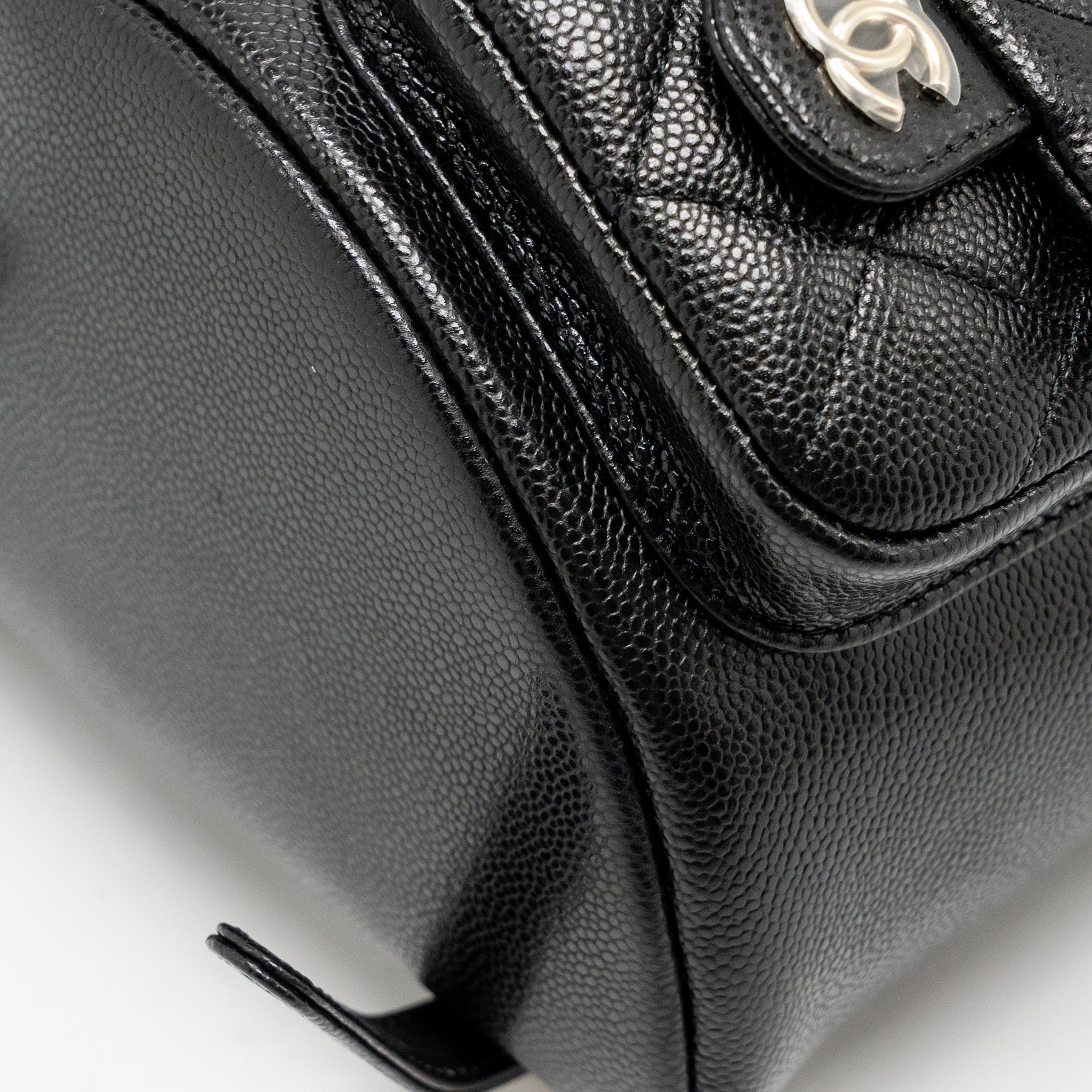 Chanel Triple Pack Duma Backpack Caviar Black L (Microchip)