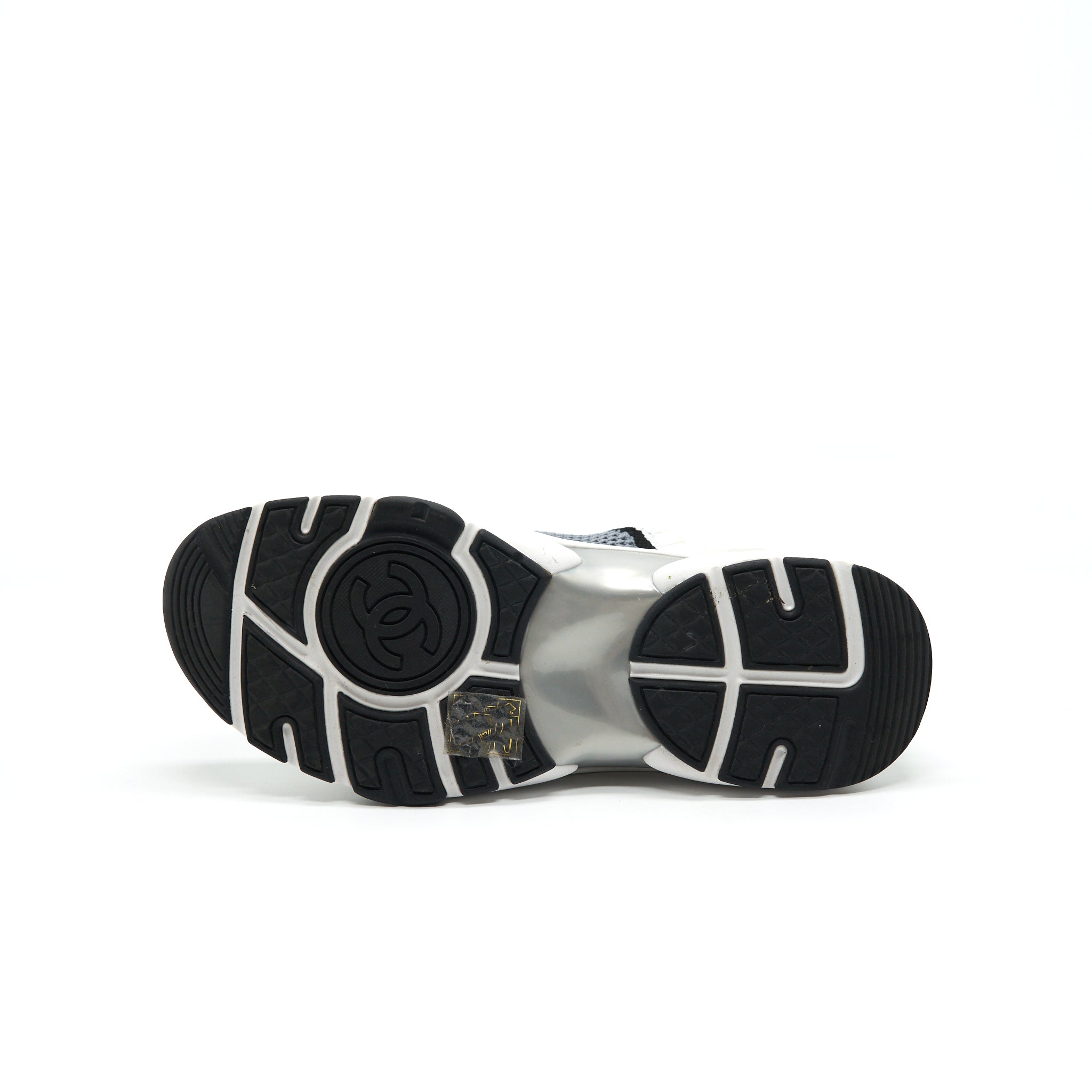 CHANEL CC LOGO SNEAKER WHITE/GREY/BLACK