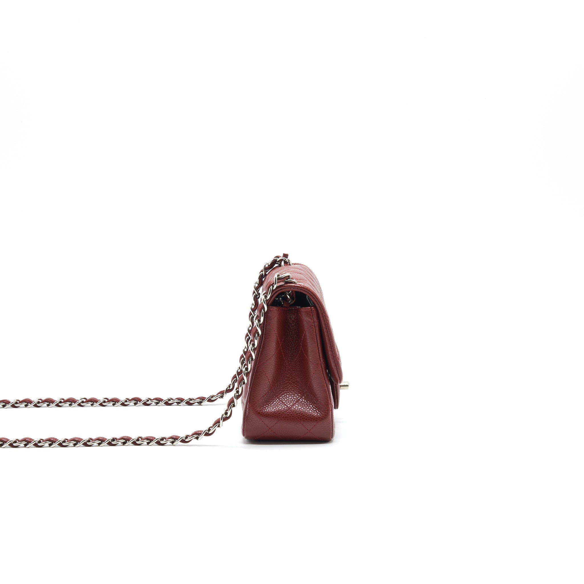 CHANEL MINI SQUARE CARVIAR RED