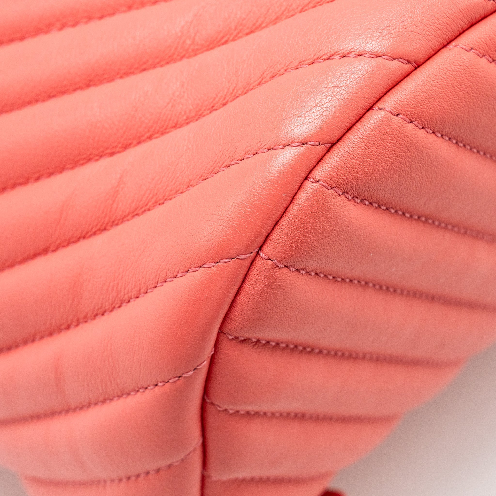 Chanel Small Urban Spirit Backpack Chevron Calfskin Pink