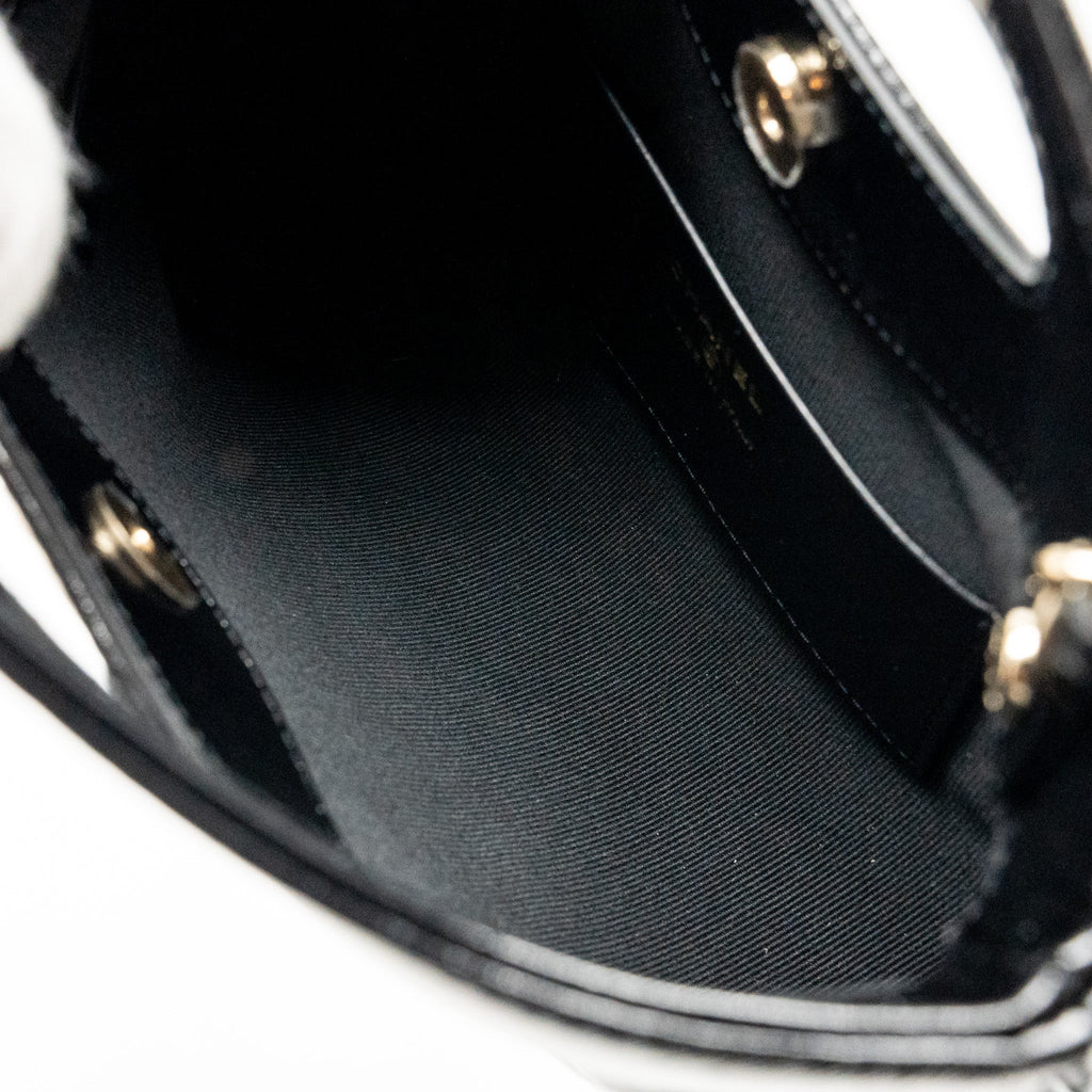 Chanel Mini 31 Clutch with Chain Shiny Calfskin Black L (Microchip)