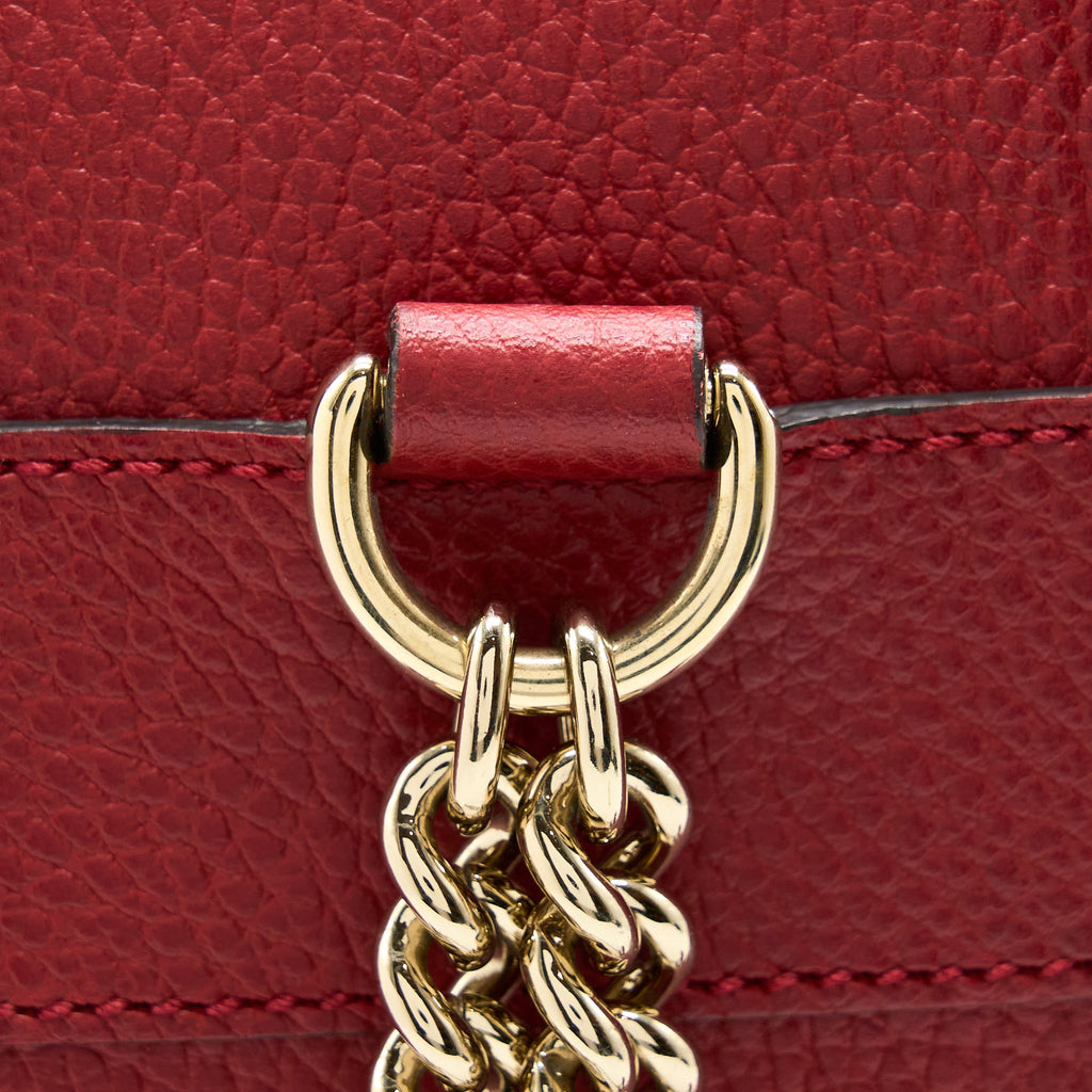 Gucci Soho Chain Backpack Red