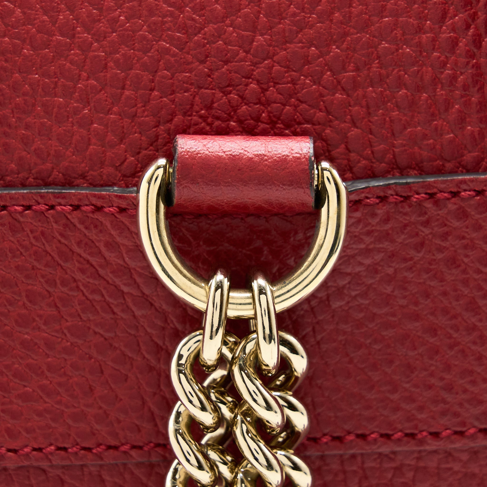 Gucci Soho Chain Backpack Red