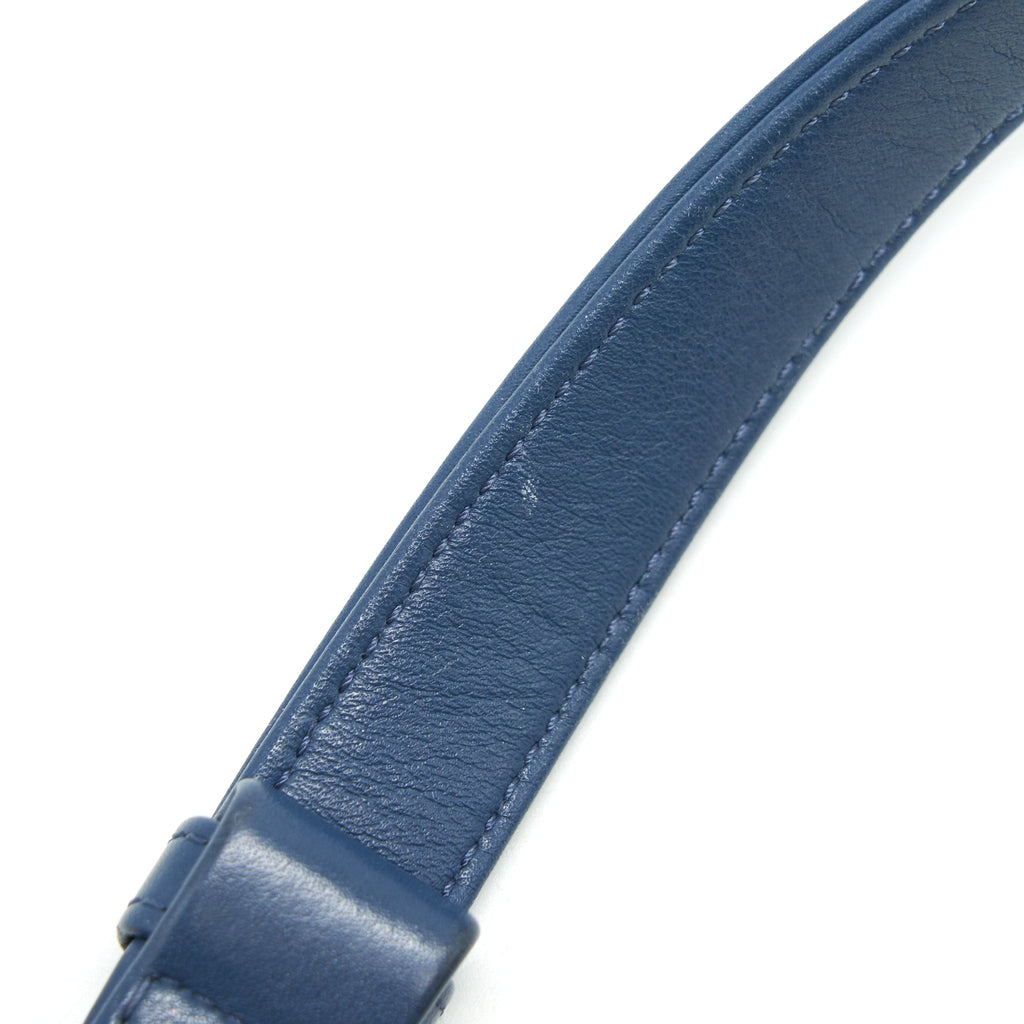 Chanel Medium Boy flap Bag Python Leather Blue L