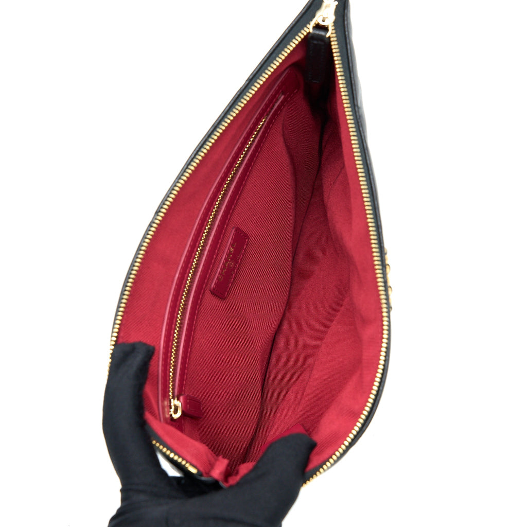 Chanel 19 Clutch Lambskin Black