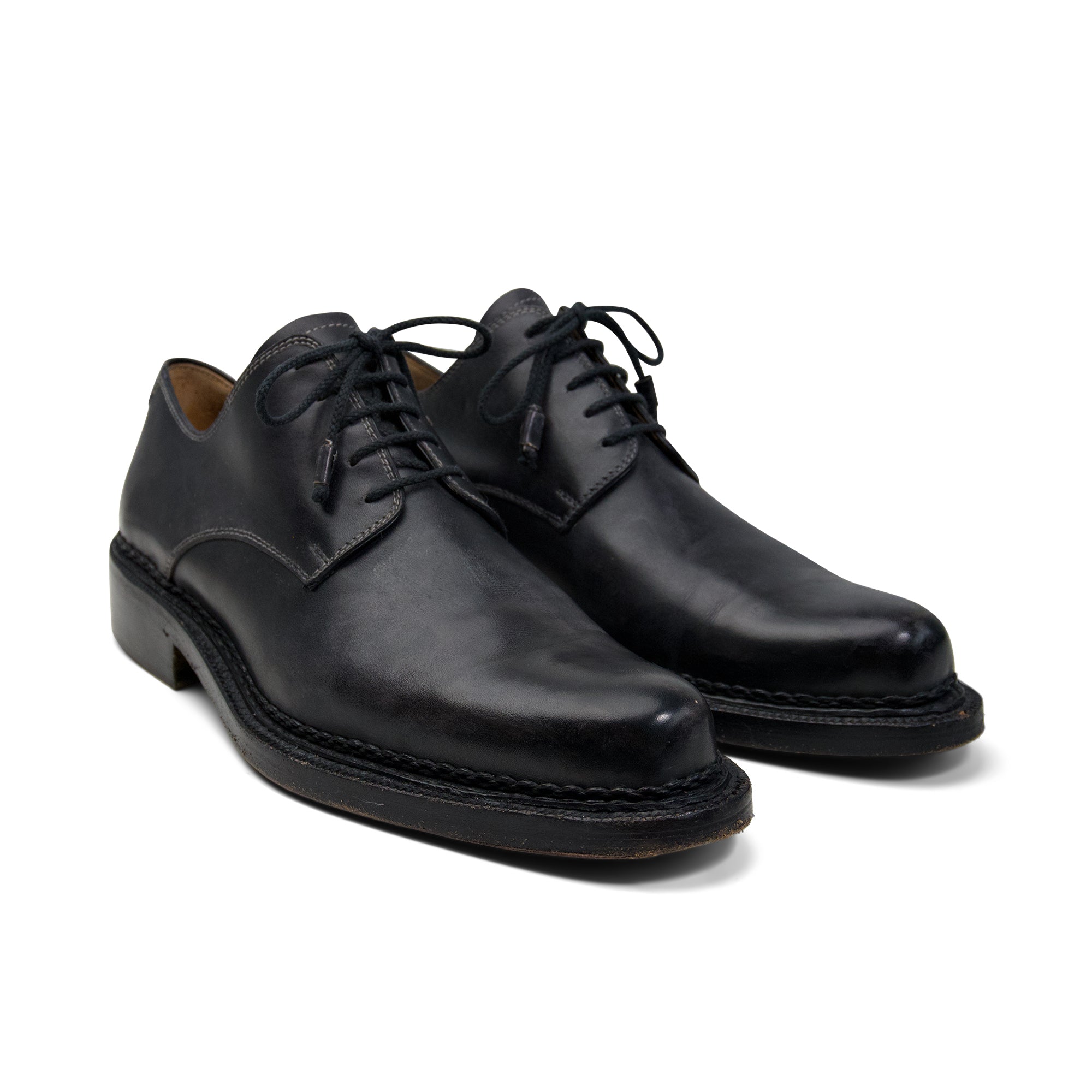 Bettanin & Venturi Charcoal Mens Lace up SIZE 7 Shoes