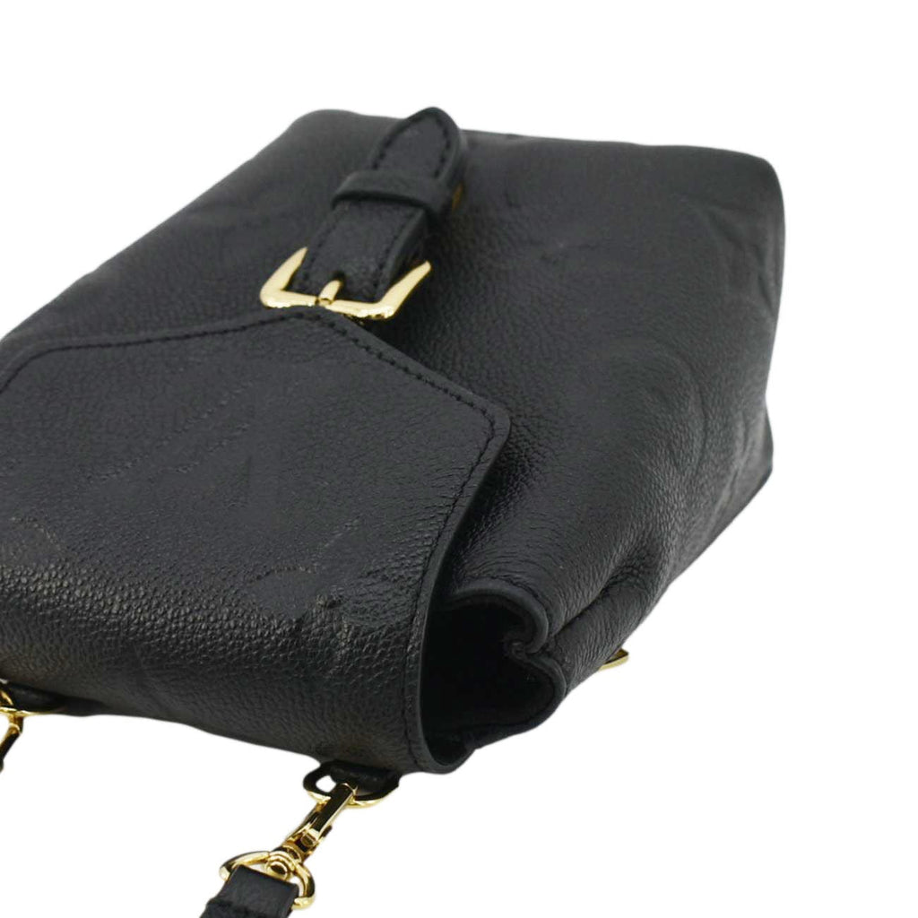 LOUIS VUITTON Tiny Monogram Empreinte Leather Backpack Black