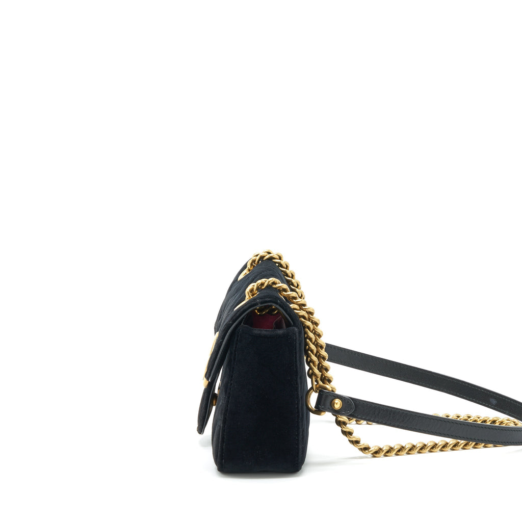 Gucci mini marmont Velvet black