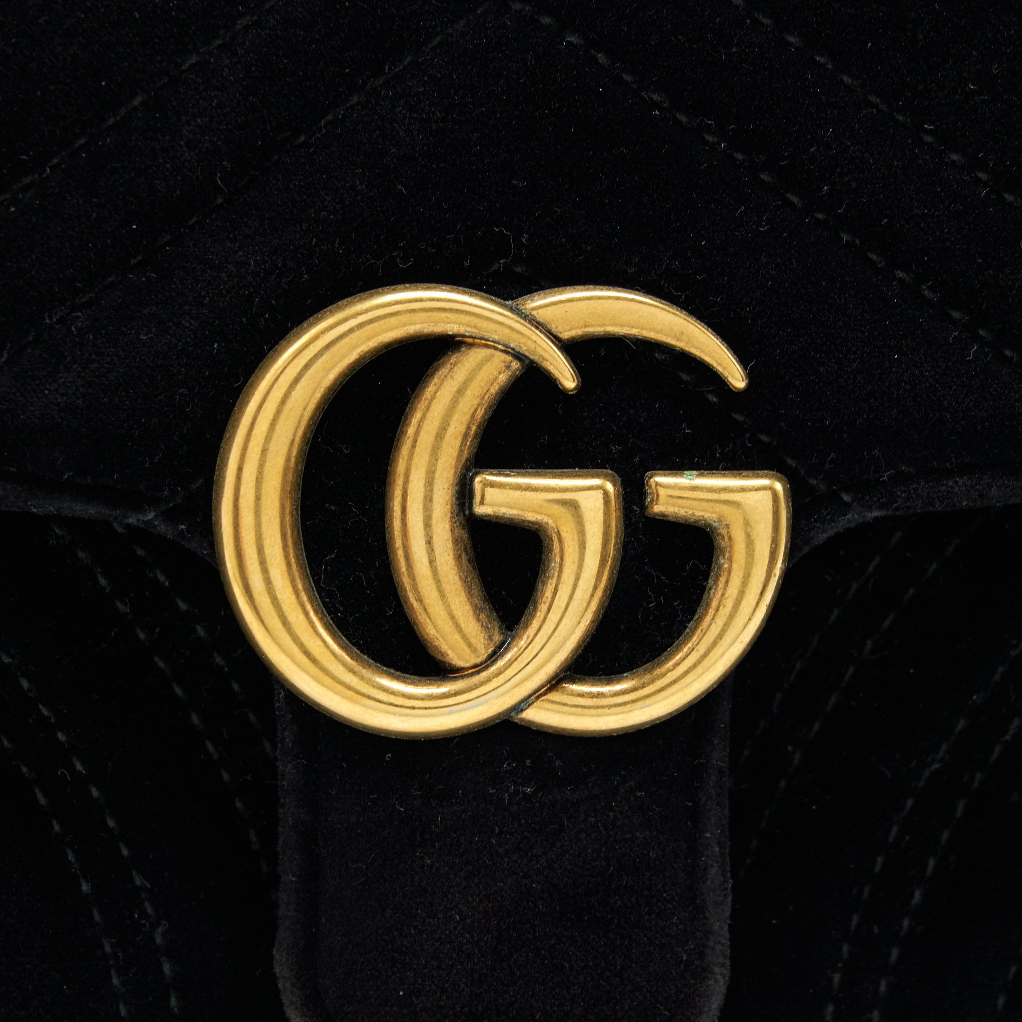 Gucci mini marmont Velvet black