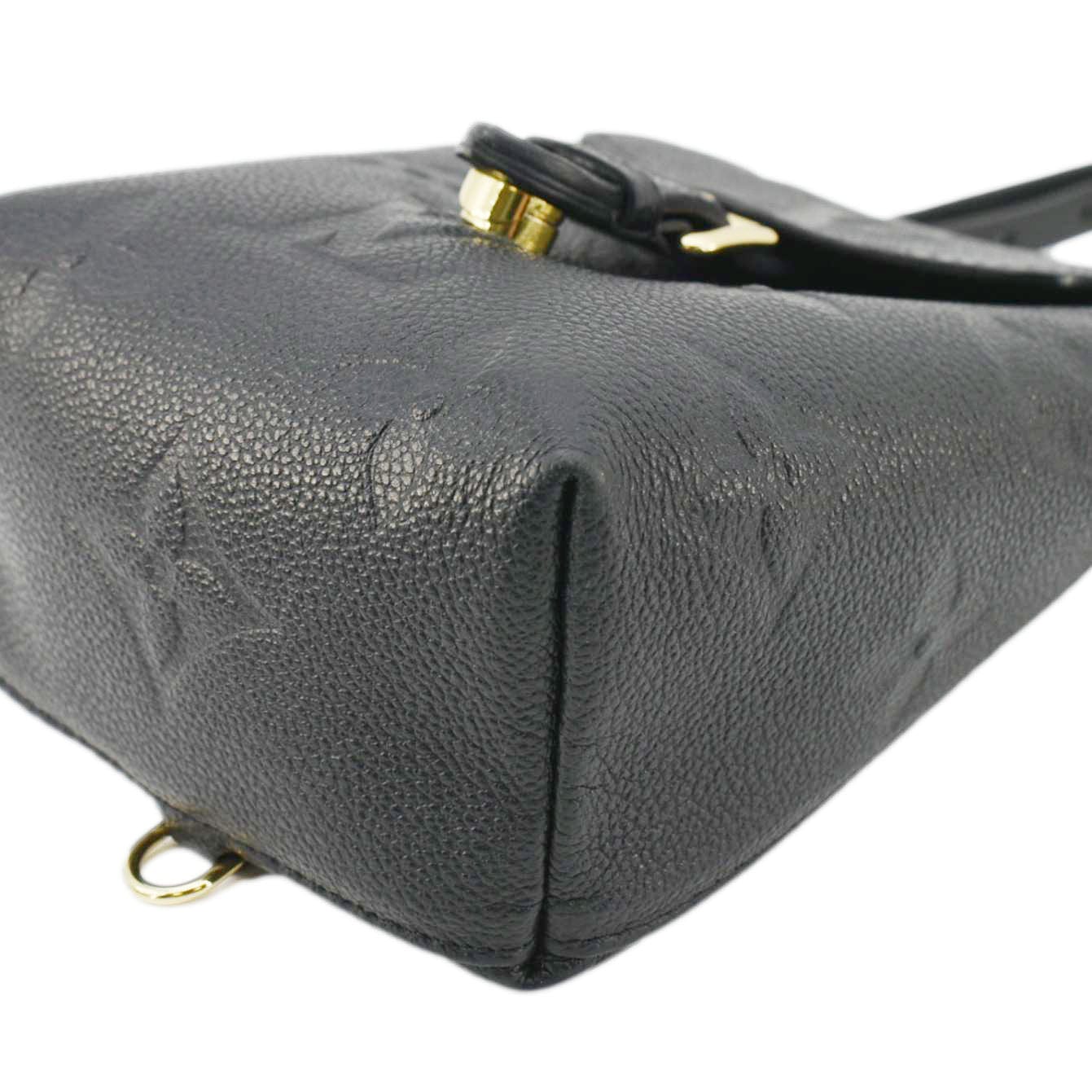 LOUIS VUITTON Tiny Monogram Empreinte Leather Backpack Black