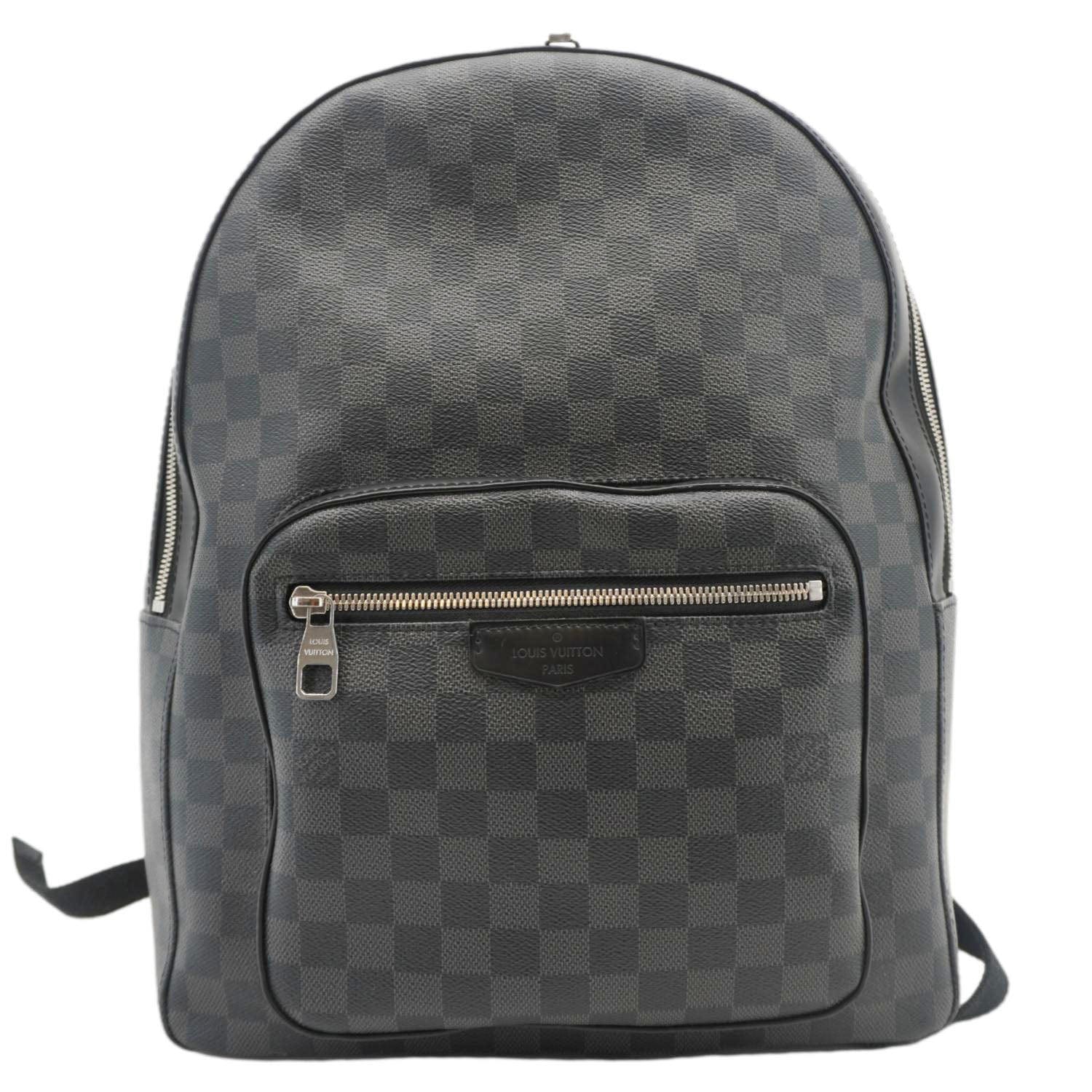 LOUIS VUITTON Josh Damier Graphite Backpack Black