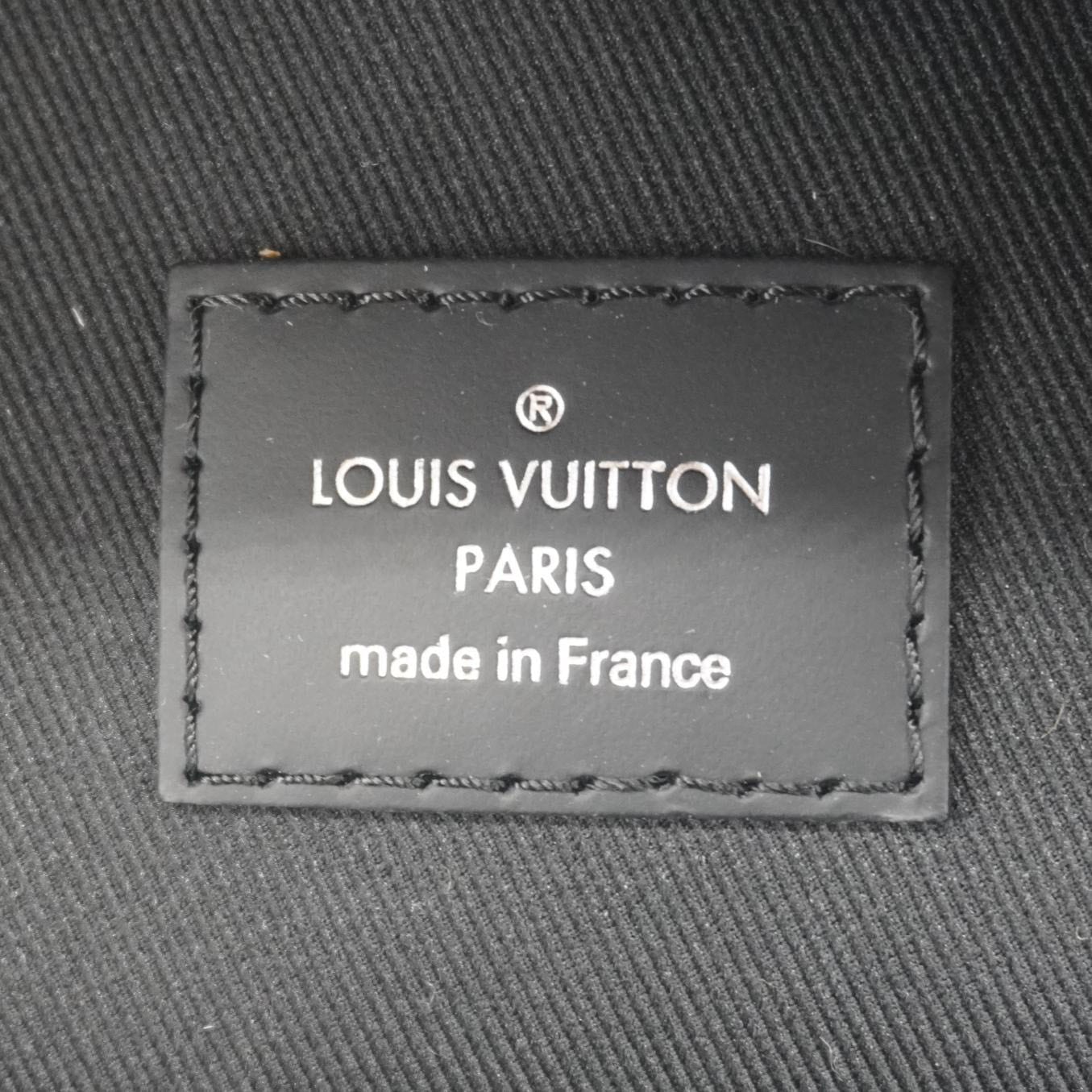 LOUIS VUITTON Josh Damier Graphite Backpack Black