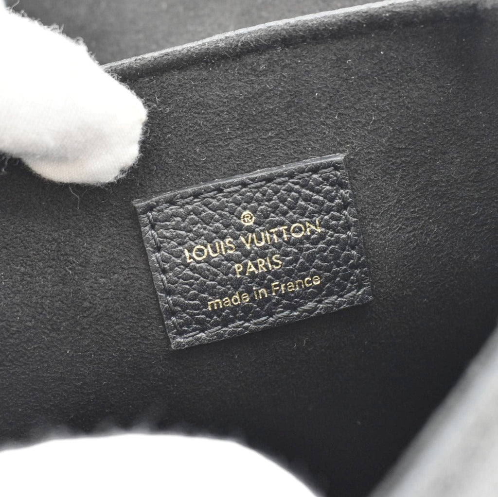 LOUIS VUITTON Tiny Monogram Empreinte Leather Backpack Black