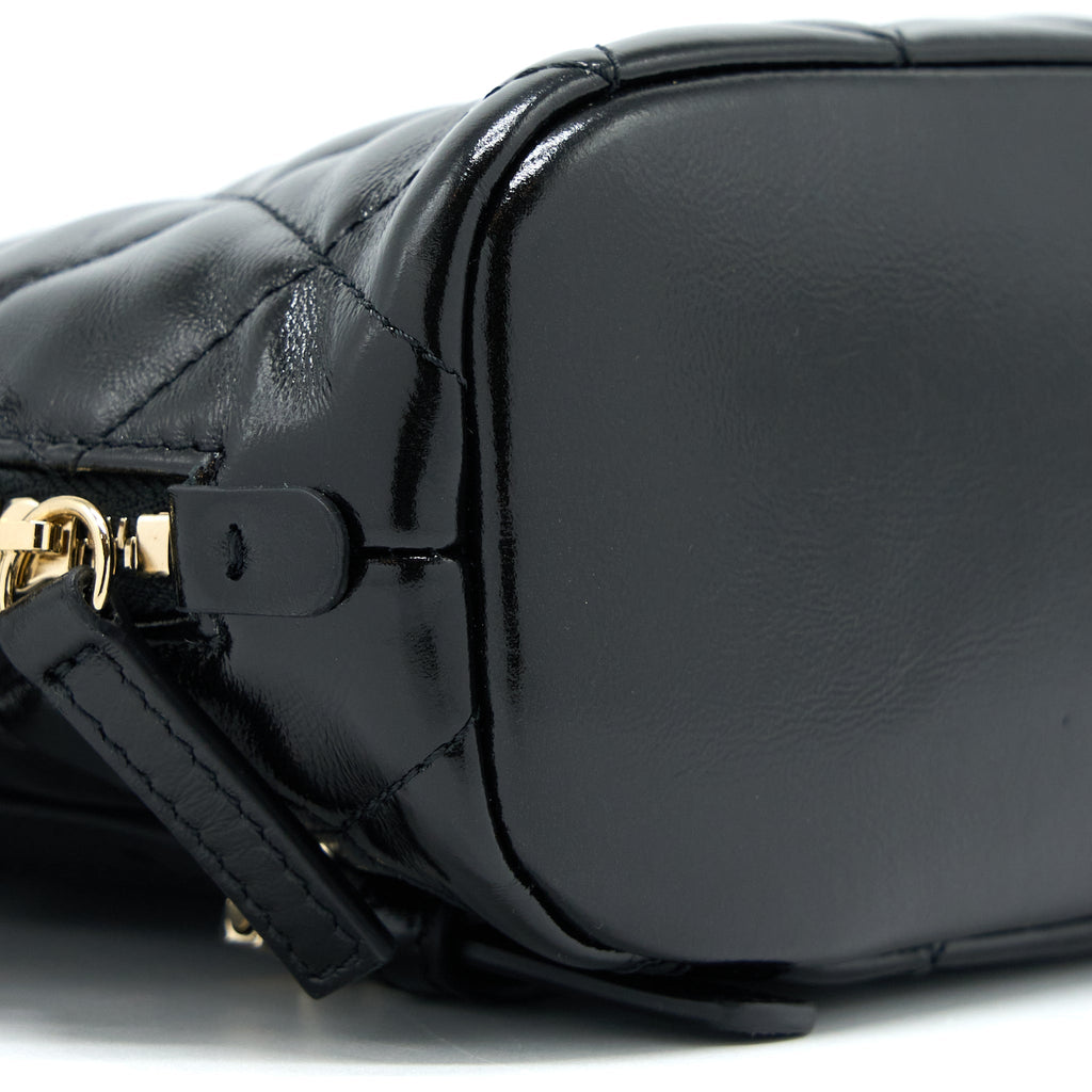 Chanel 22A Backpack Patent Black L (Microchip)