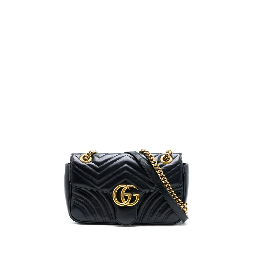 Gucci Small Marmont Calfskin Black