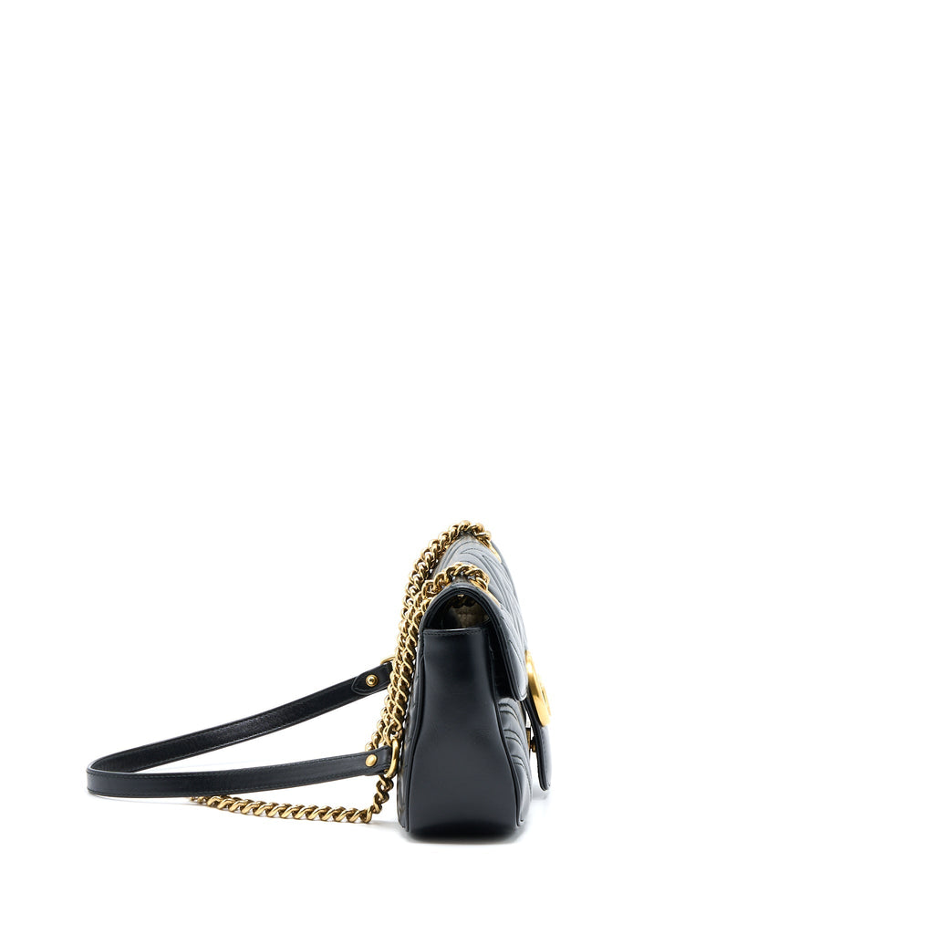 Gucci Small Marmont Calfskin Black