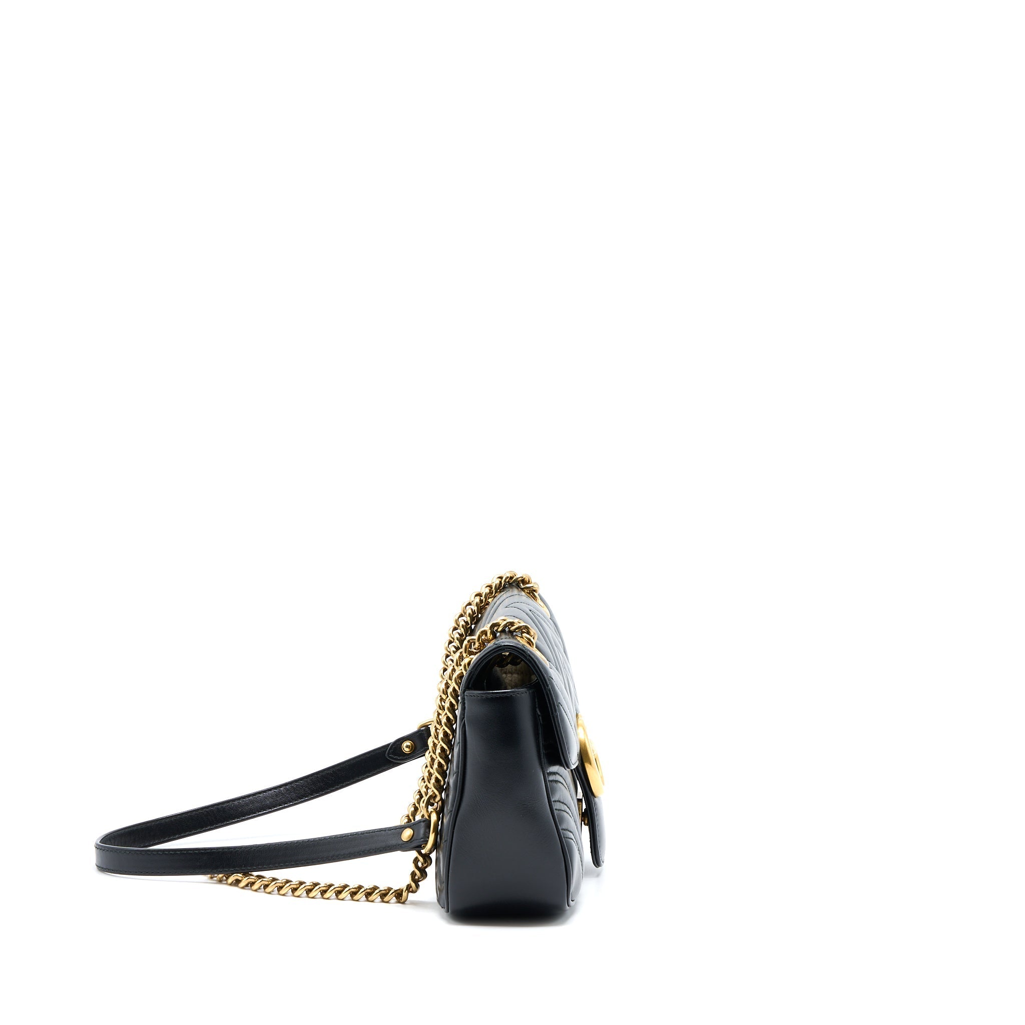 Gucci Small Marmont Calfskin Black