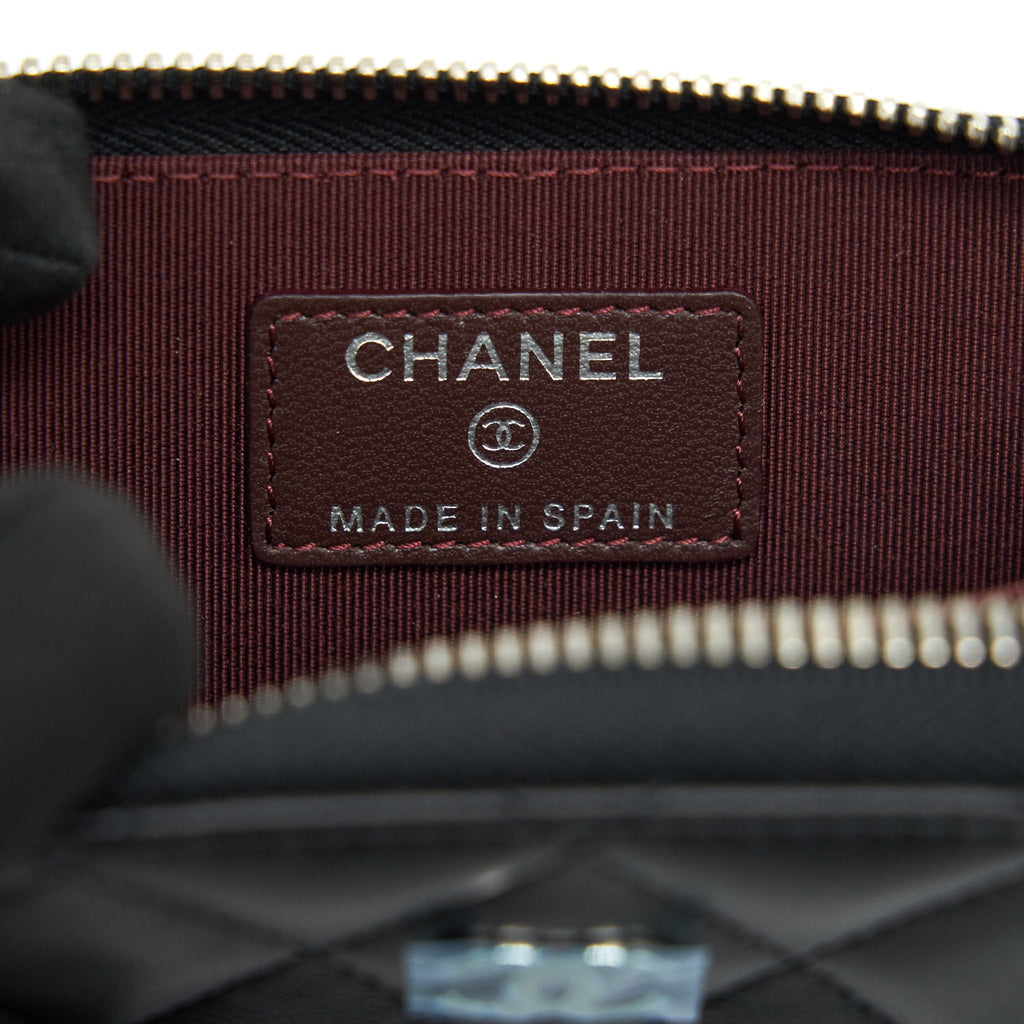 Chanel Classic Zipped Coin Purse black  Lambskin