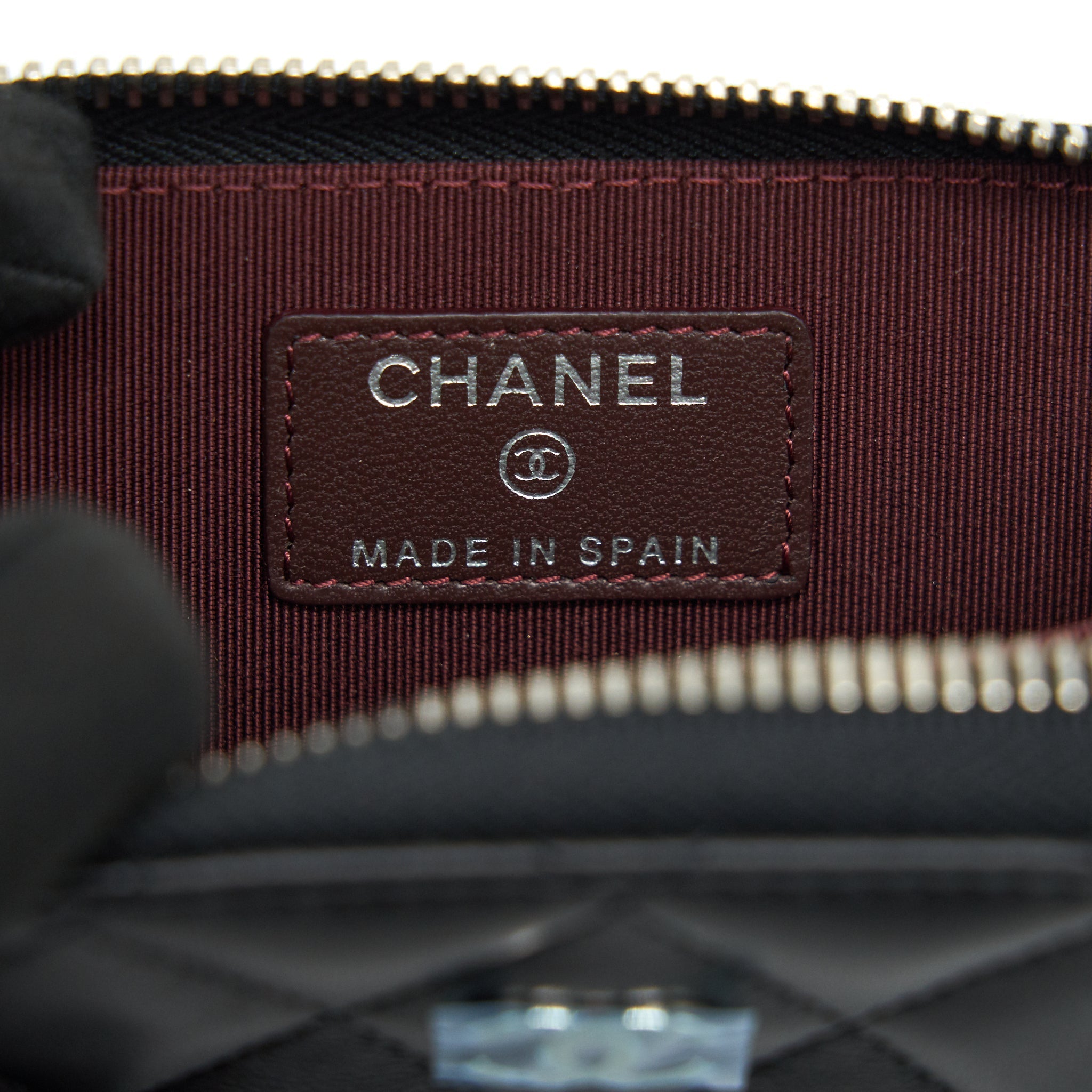 Chanel Classic Zipped Coin Purse black  Lambskin