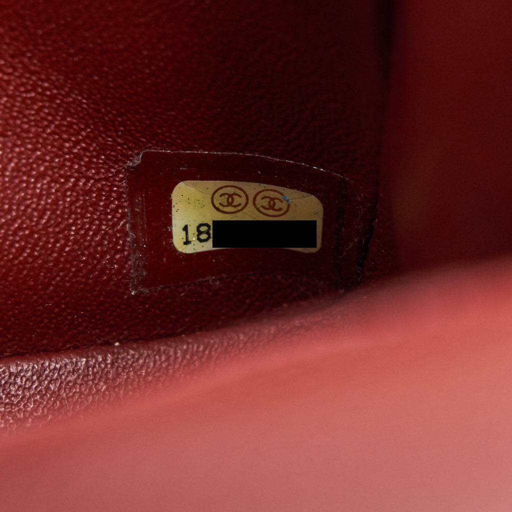 CHANEL MINI SQUARE CARVIAR RED