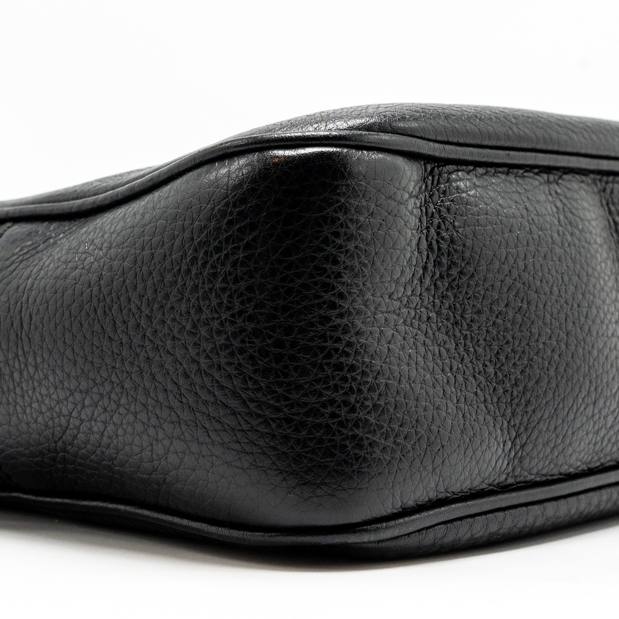 Gucci Soho Disco Camera Crossbody Bag Calfskin Black L