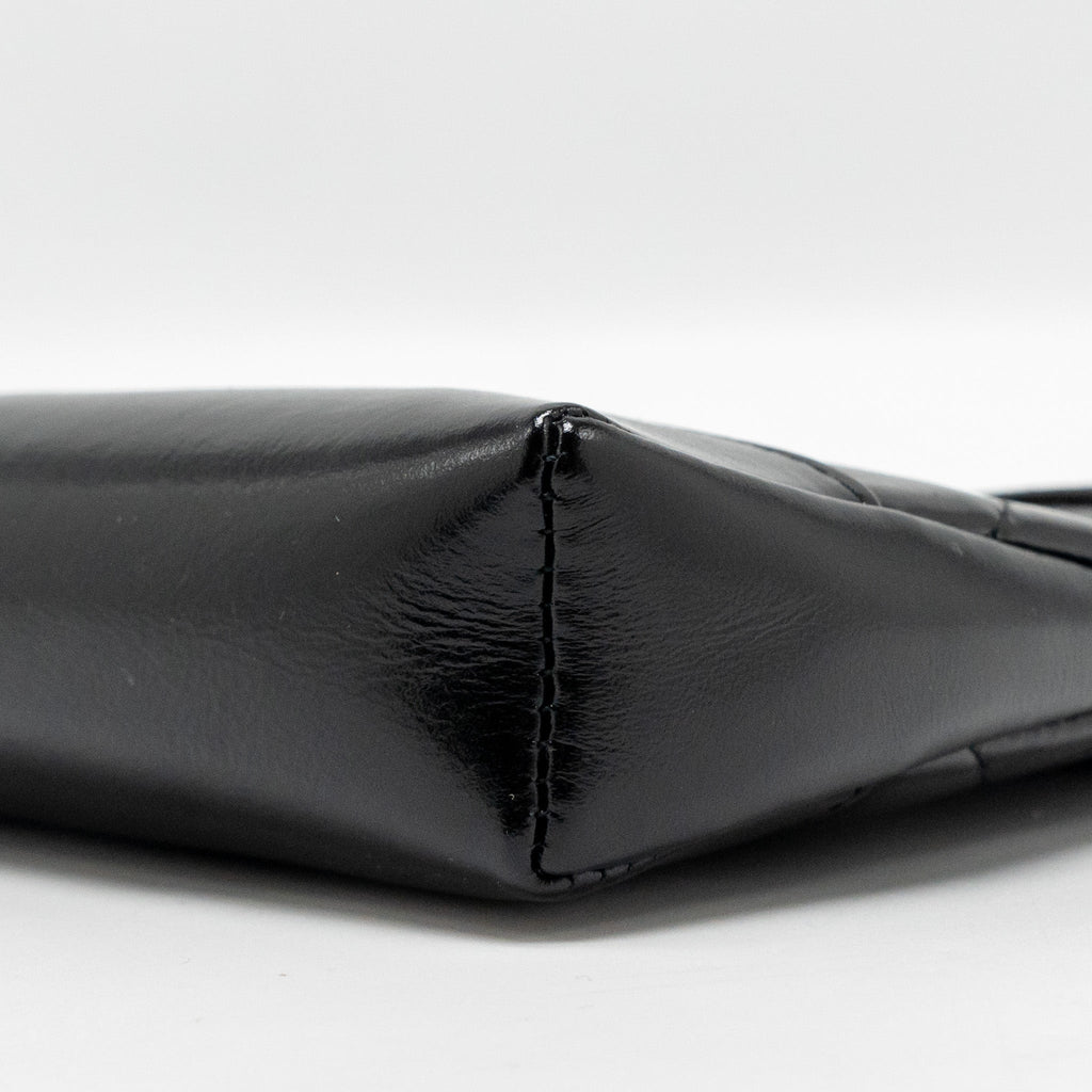 Chanel 24c Mini 31 Clutch With Chain Shiny Calfskin Black L (Microchip)