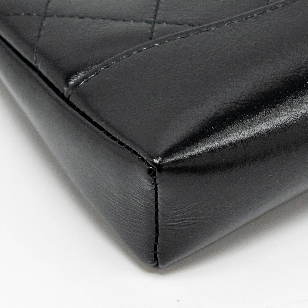 Chanel 24c Mini 31 Clutch With Chain Shiny Calfskin Black L (Microchip)